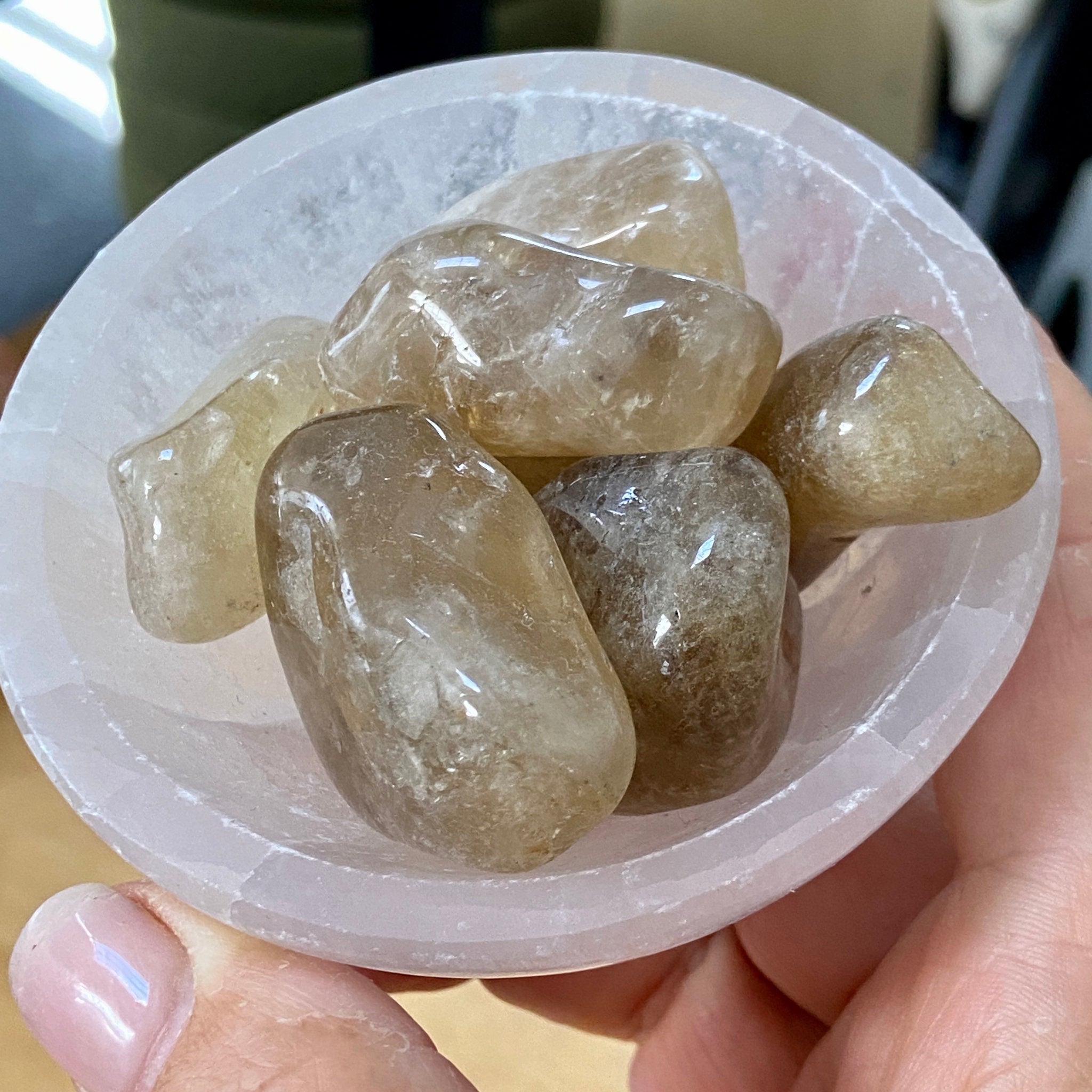 Natural Citrine Tumbled Stones – Brazil