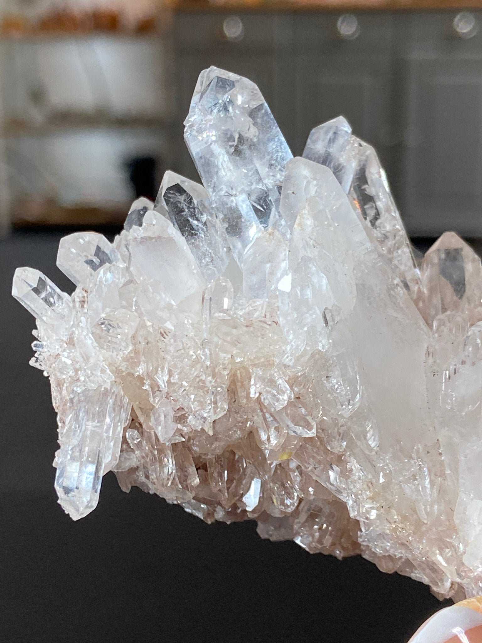 Sacred Pink Lemurian Quartz Cluster