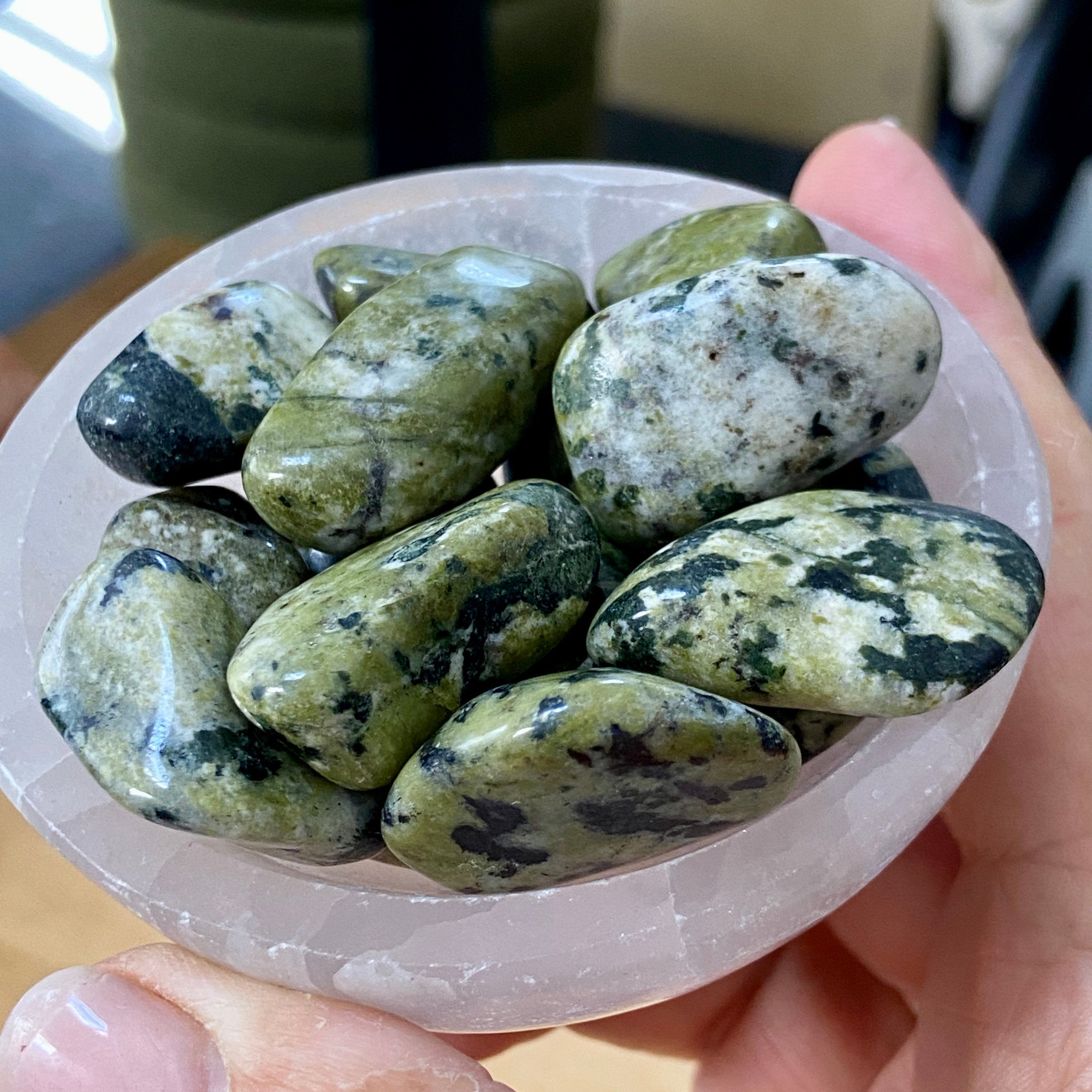 Nephrite Jade Tumbled Stones - Madagascar