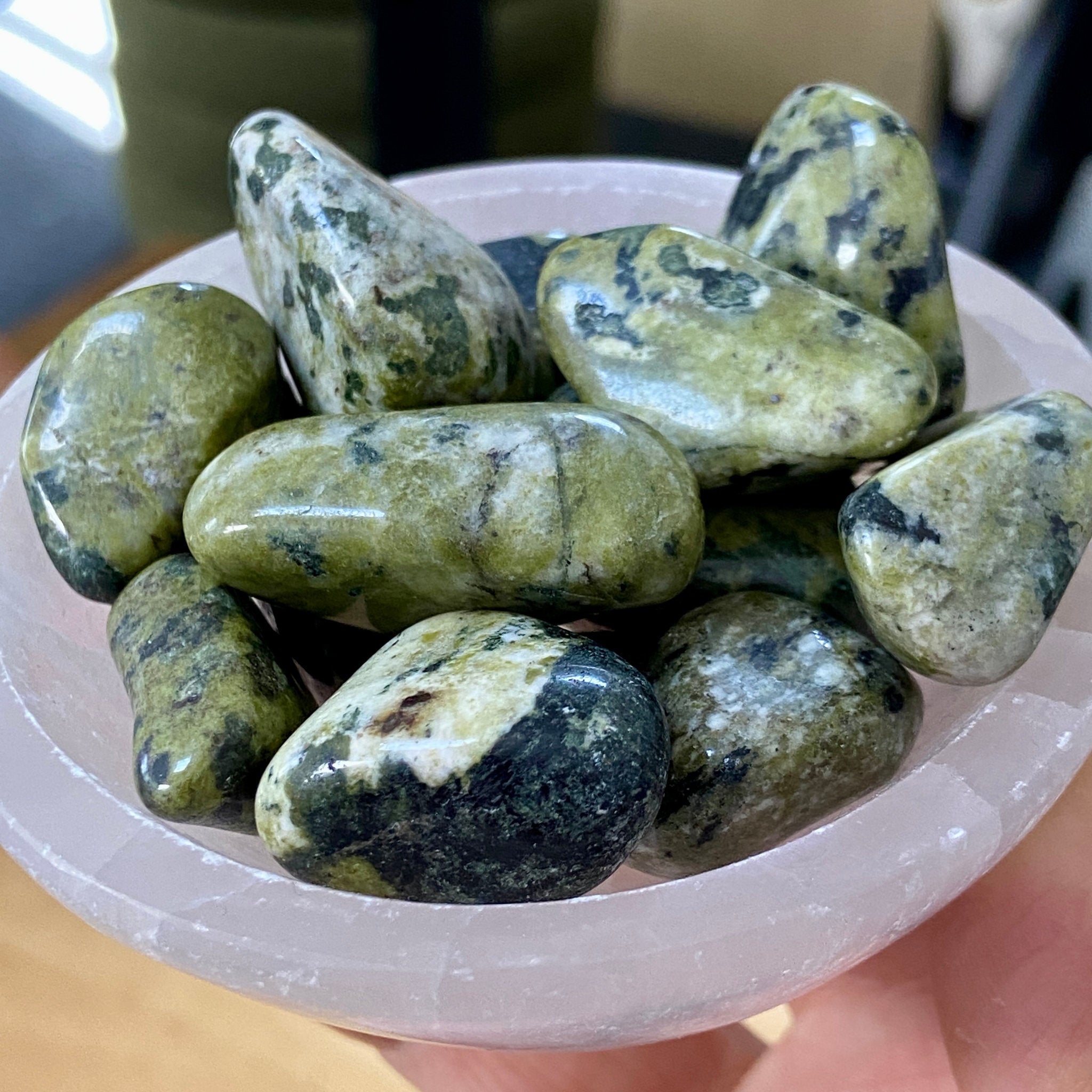 Nephrite Jade Tumbled Stones - Madagascar