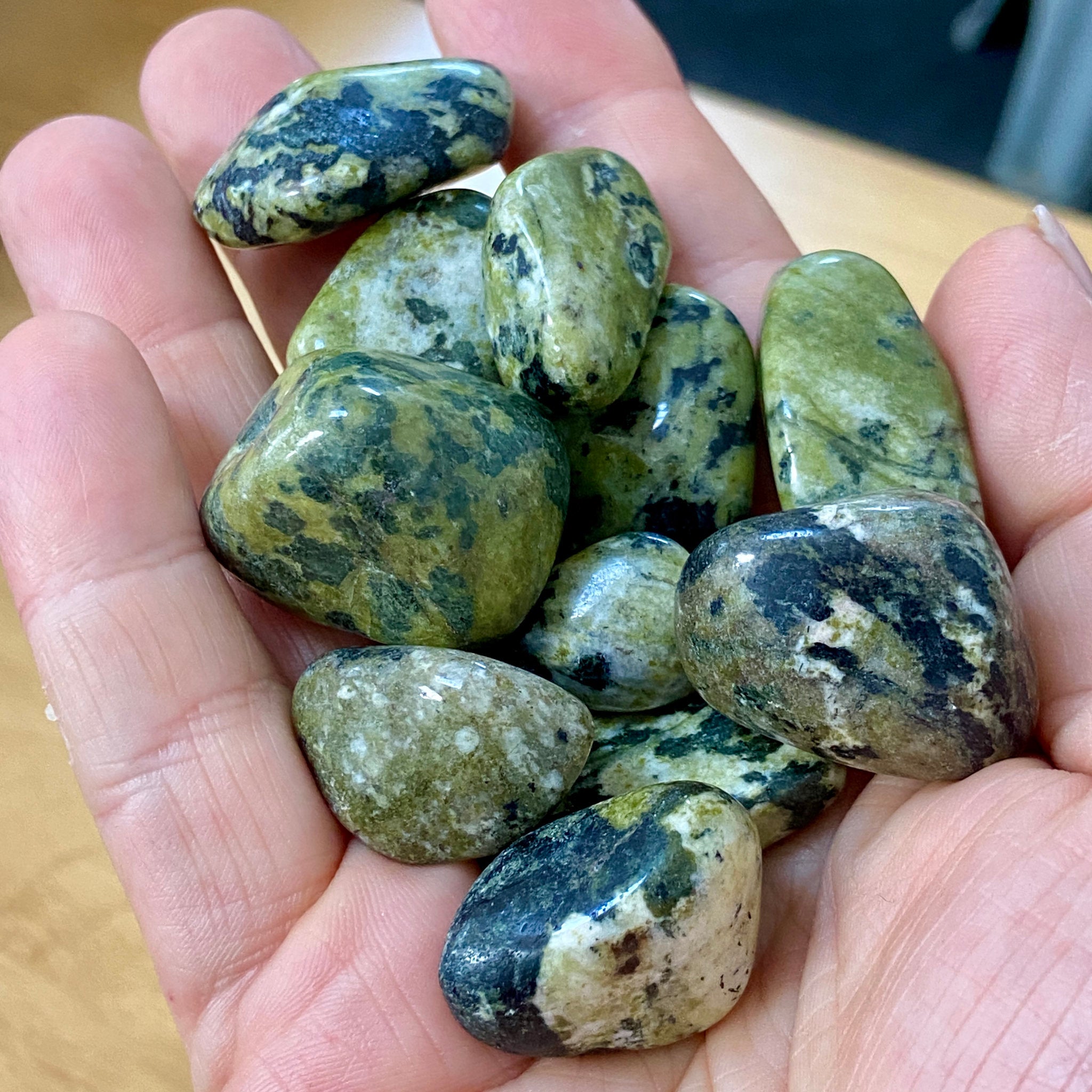Nephrite Jade Tumbled Stones - Madagascar