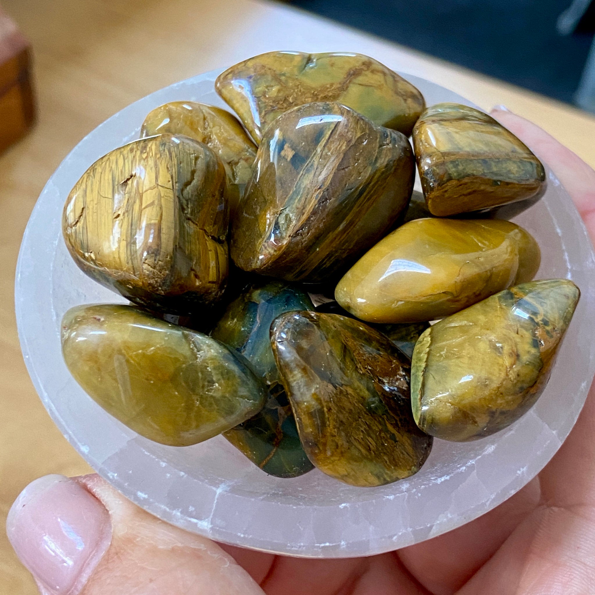Golden Pietersite Tumbled Stone – Namibia