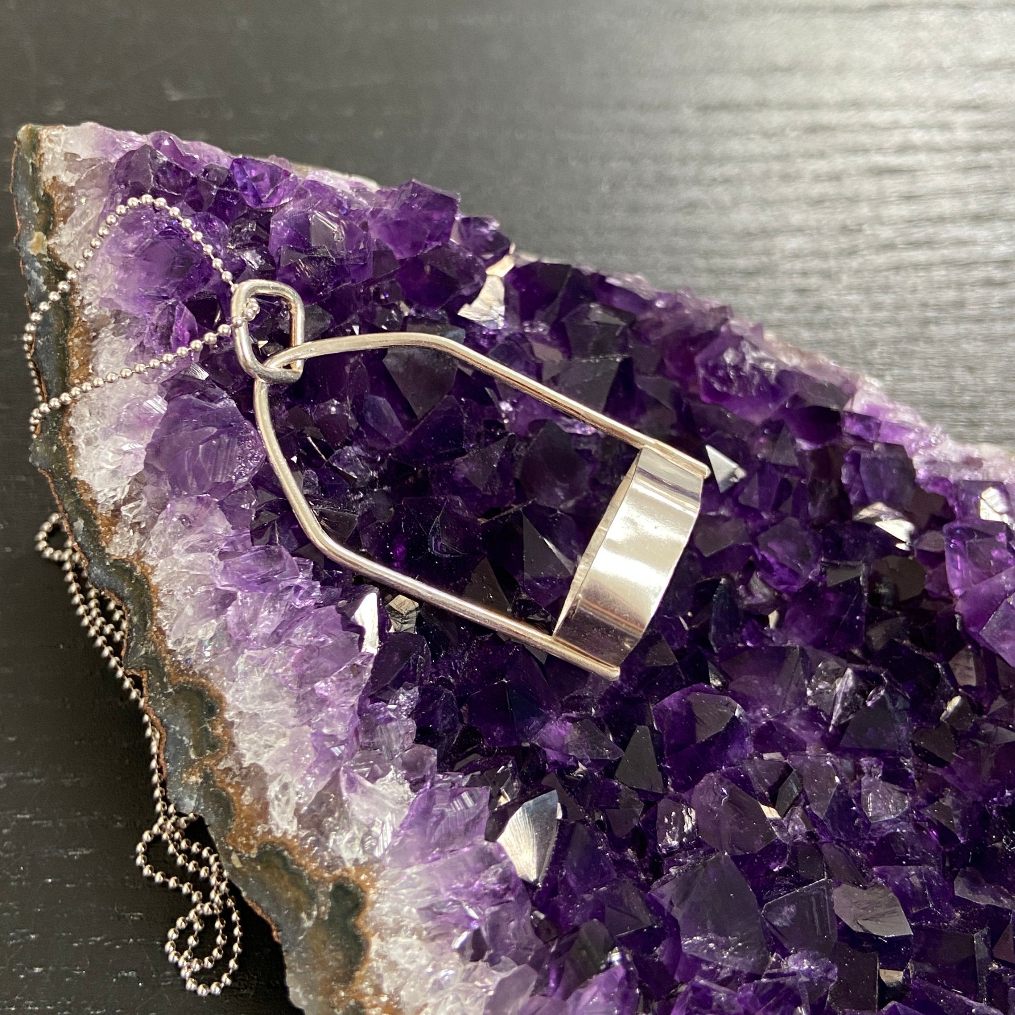 Clear Lemurian Seed Pendant — Song of the Sea Collection