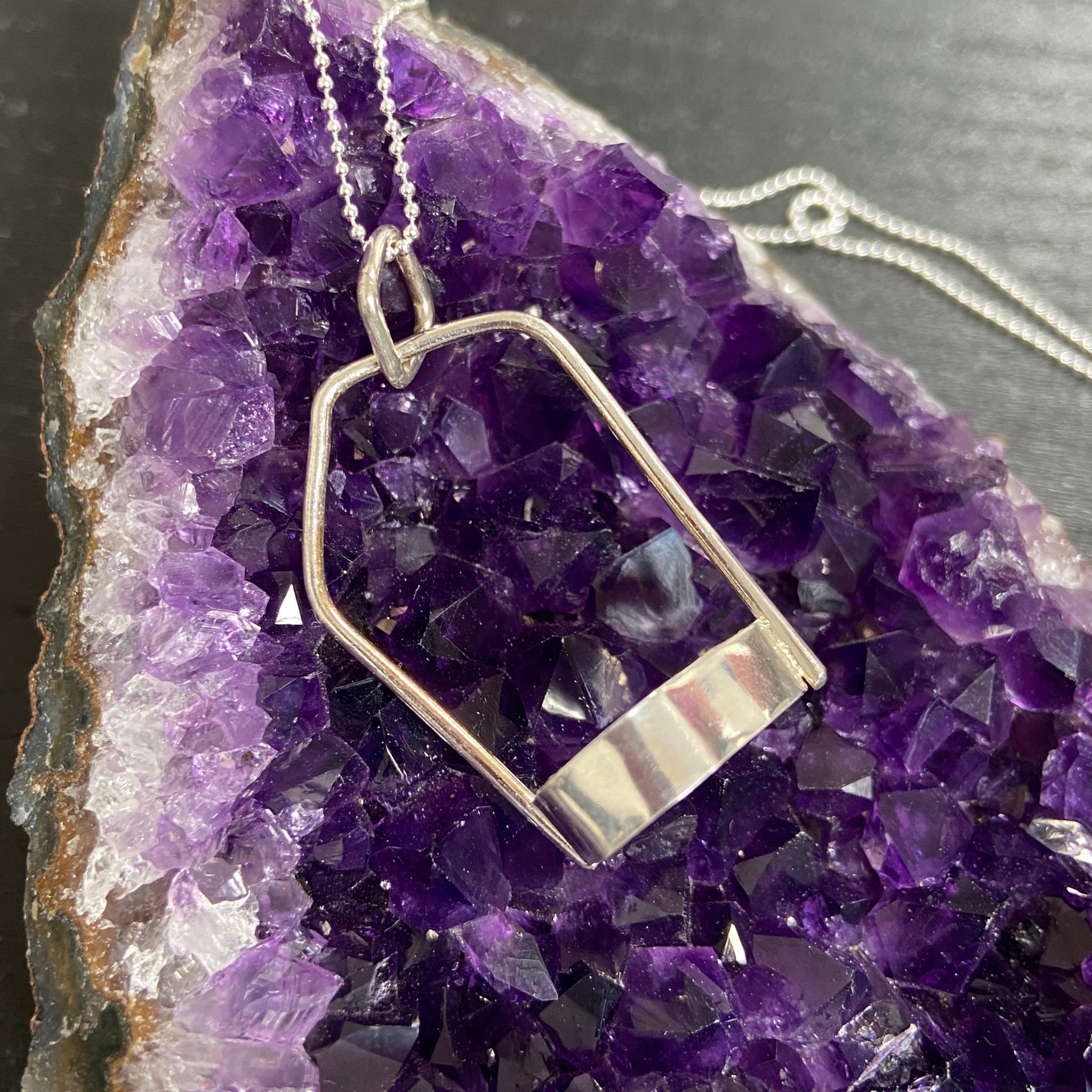 Clear Lemurian Seed Pendant — Song of the Sea Collection