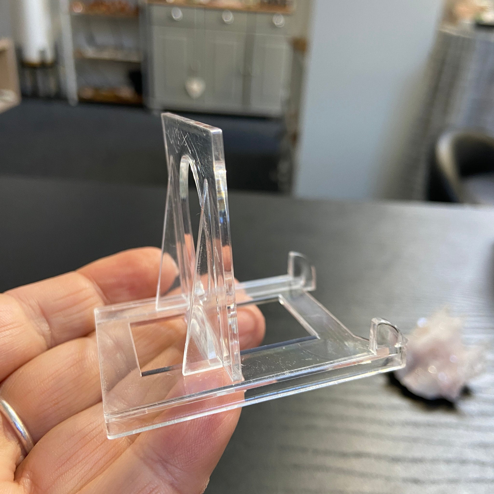 Two Piece Plastic Display Stand