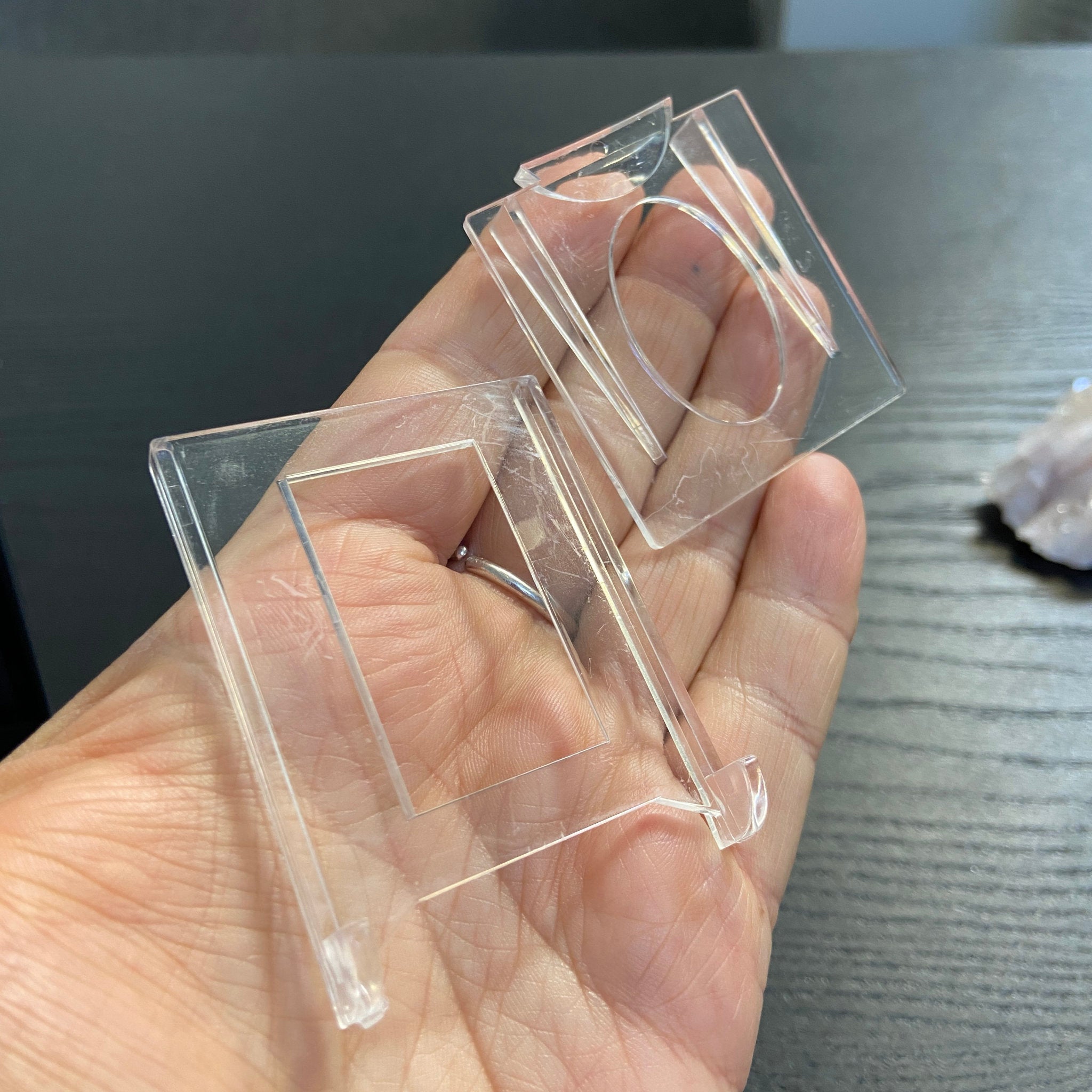 Two Piece Plastic Display Stand