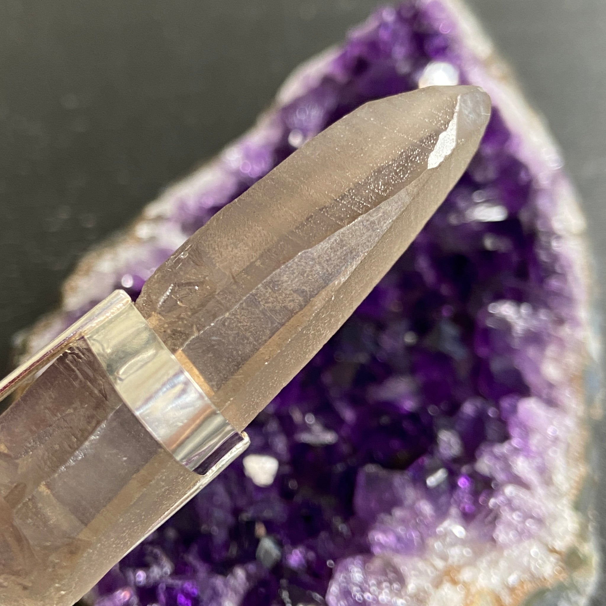 Smoky Lemurian Seed Pendant — Song of the Sea Collection