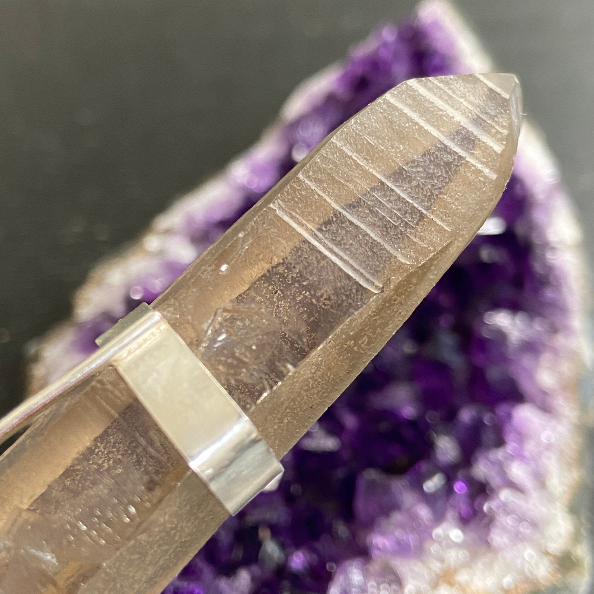 Smoky Lemurian Seed Pendant — Song of the Sea Collection