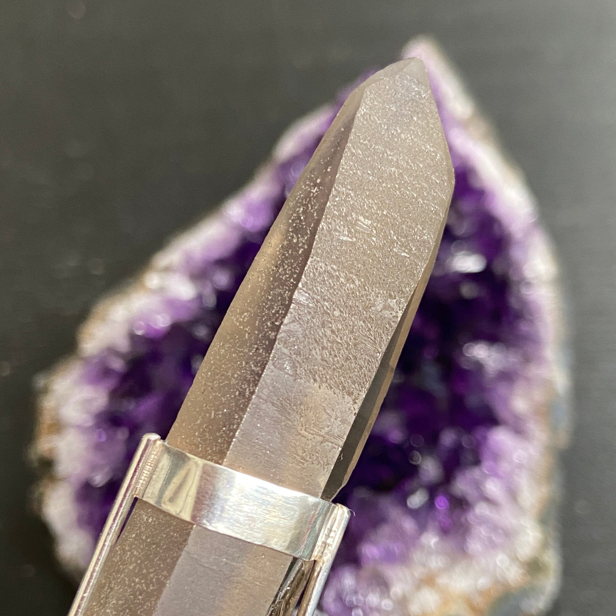 Smoky Lemurian Seed Pendant — Song of the Sea Collection