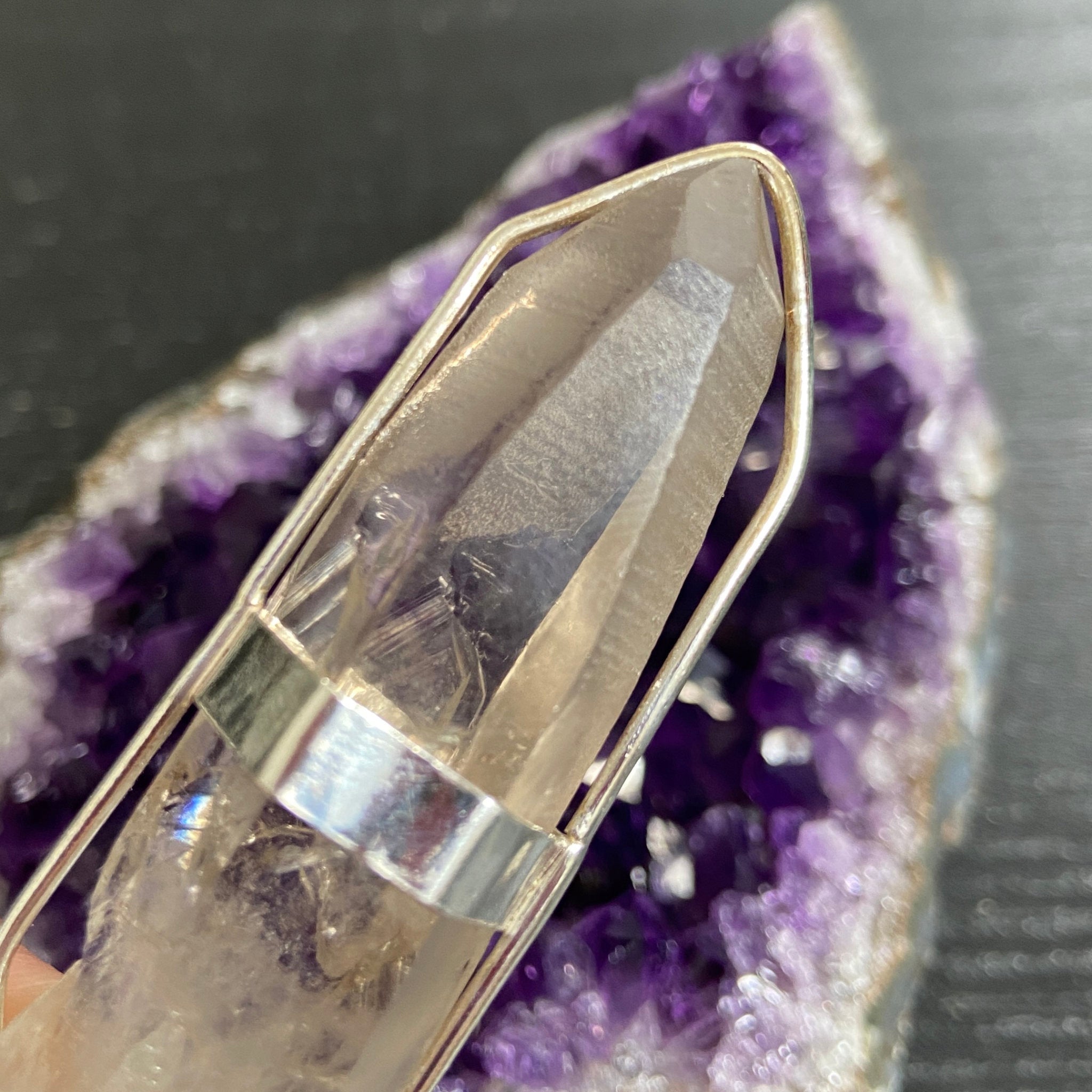 Smoky Lemurian Seed Pendant — Song of the Sea Collection