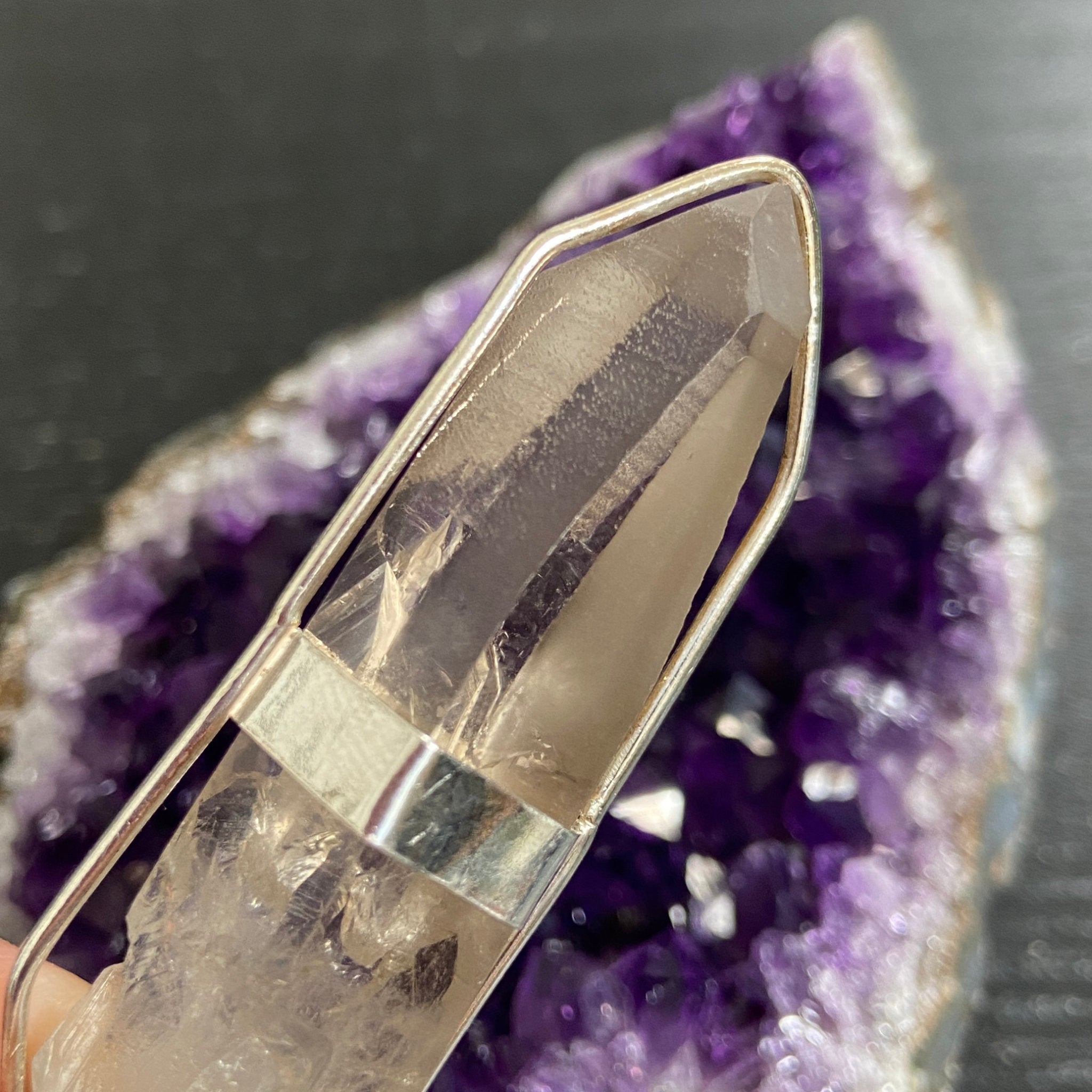 Smoky Lemurian Seed Pendant — Song of the Sea Collection
