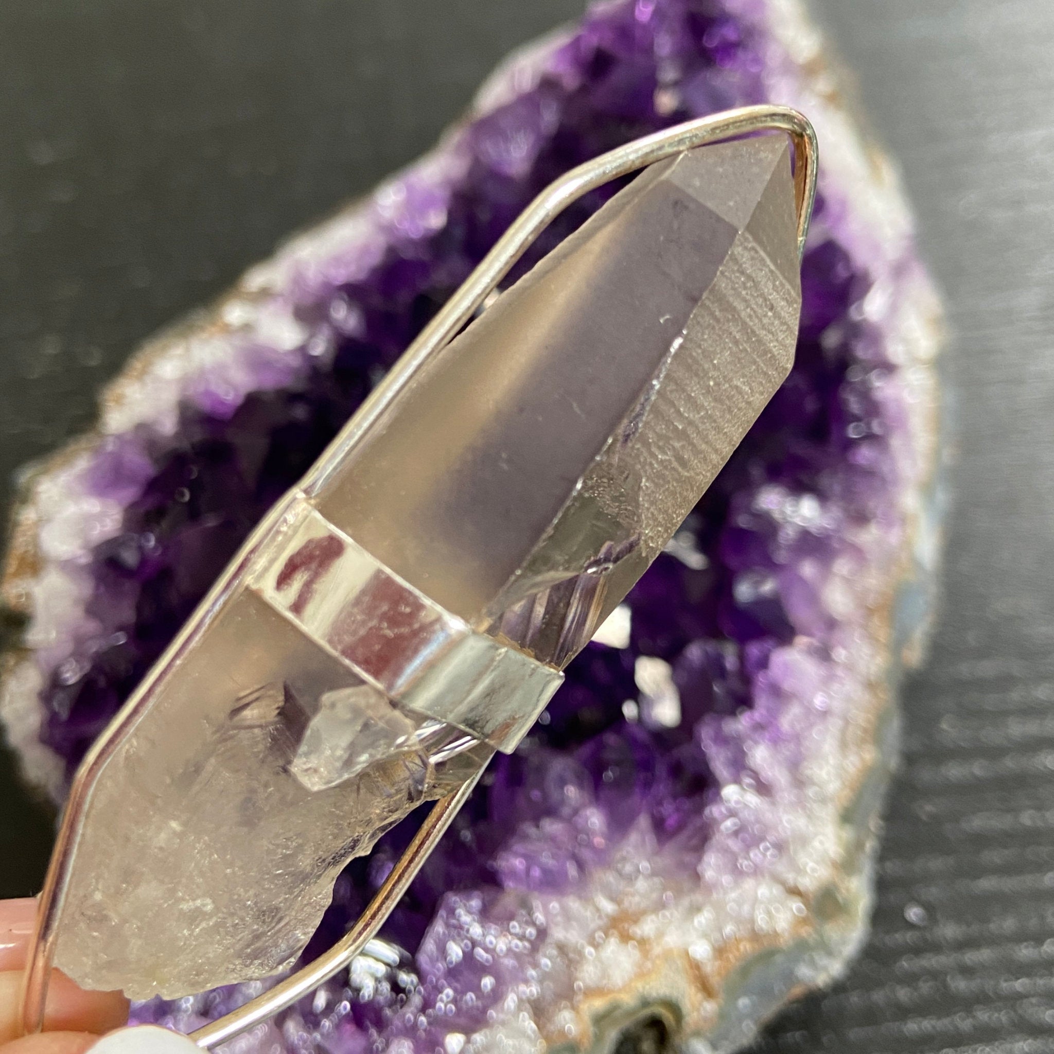 Smoky Lemurian Seed Pendant — Song of the Sea Collection