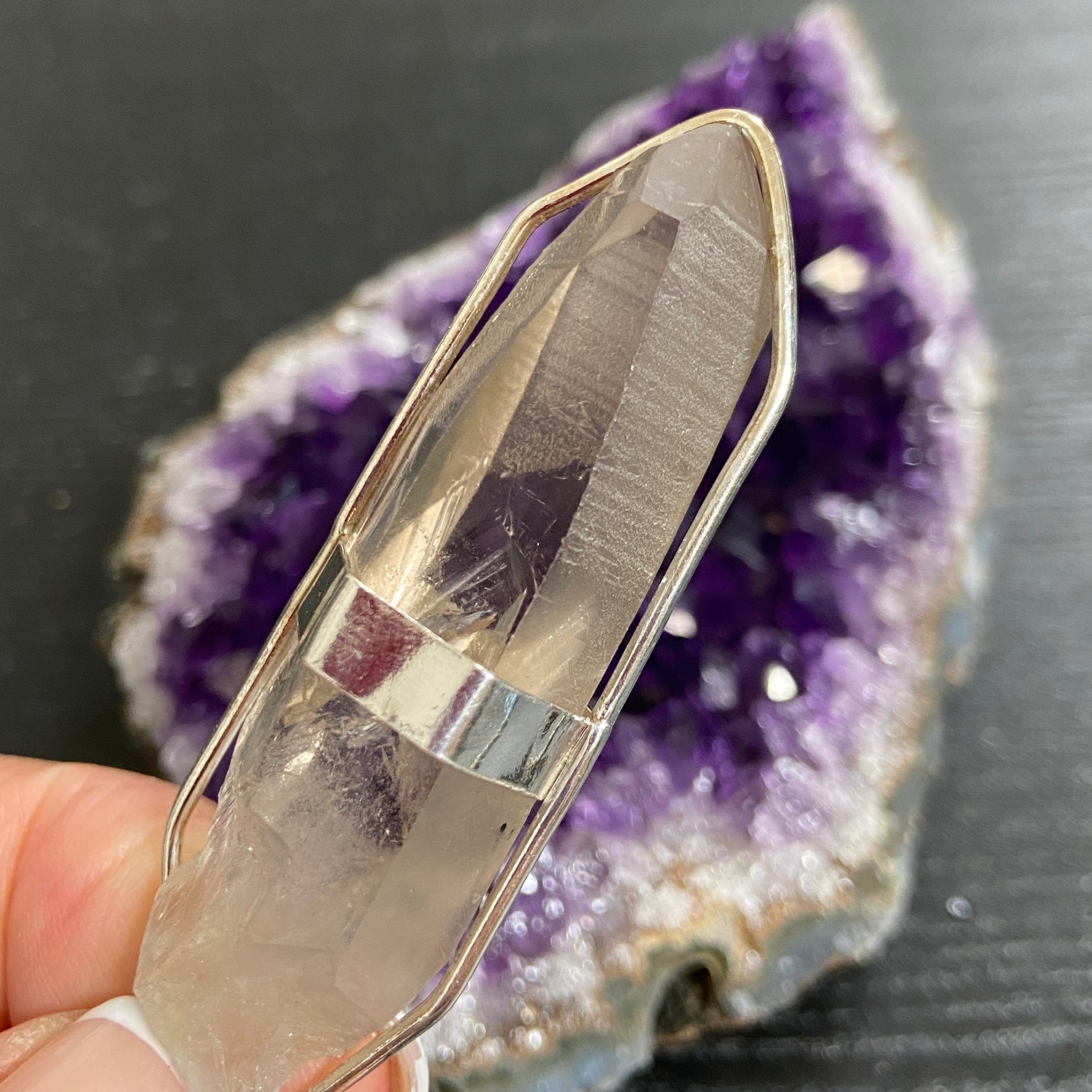 Smoky Lemurian Seed Pendant — Song of the Sea Collection
