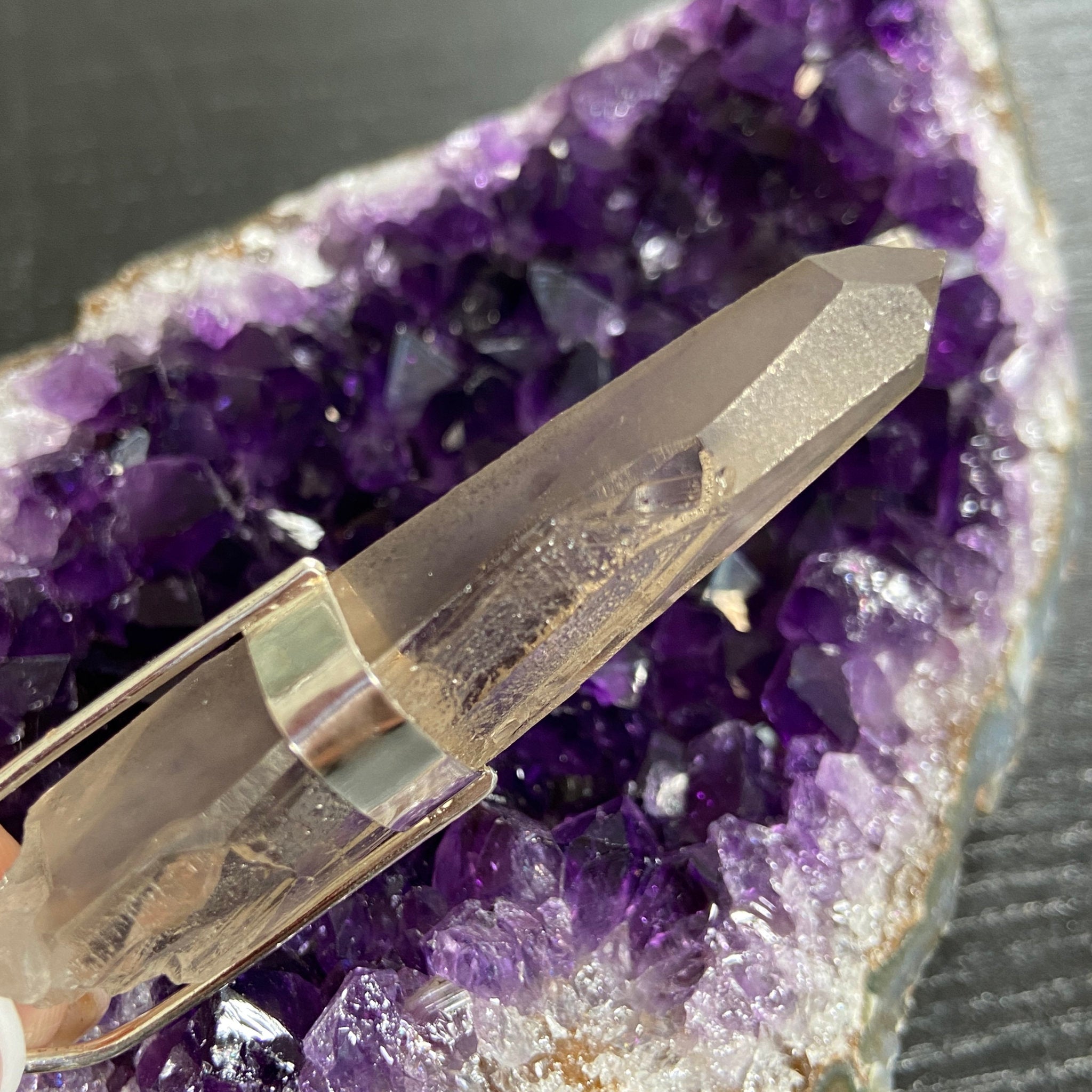 Smoky Lemurian Seed Pendant — Song of the Sea Collection