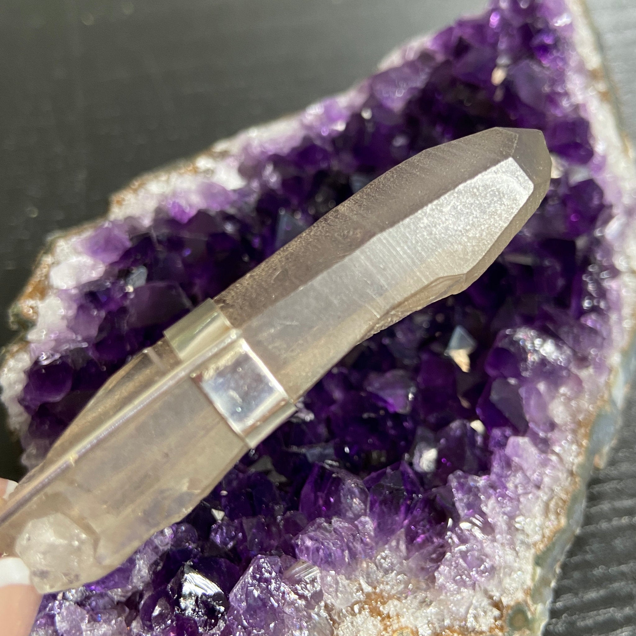 Smoky Lemurian Seed Pendant — Song of the Sea Collection