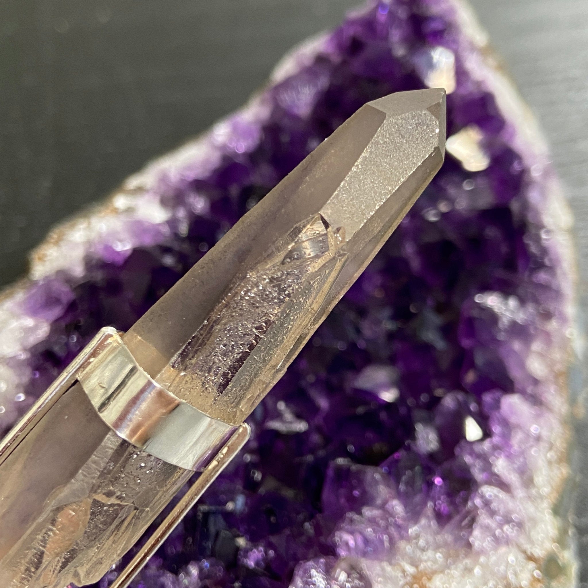 Smoky Lemurian Seed Pendant — Song of the Sea Collection
