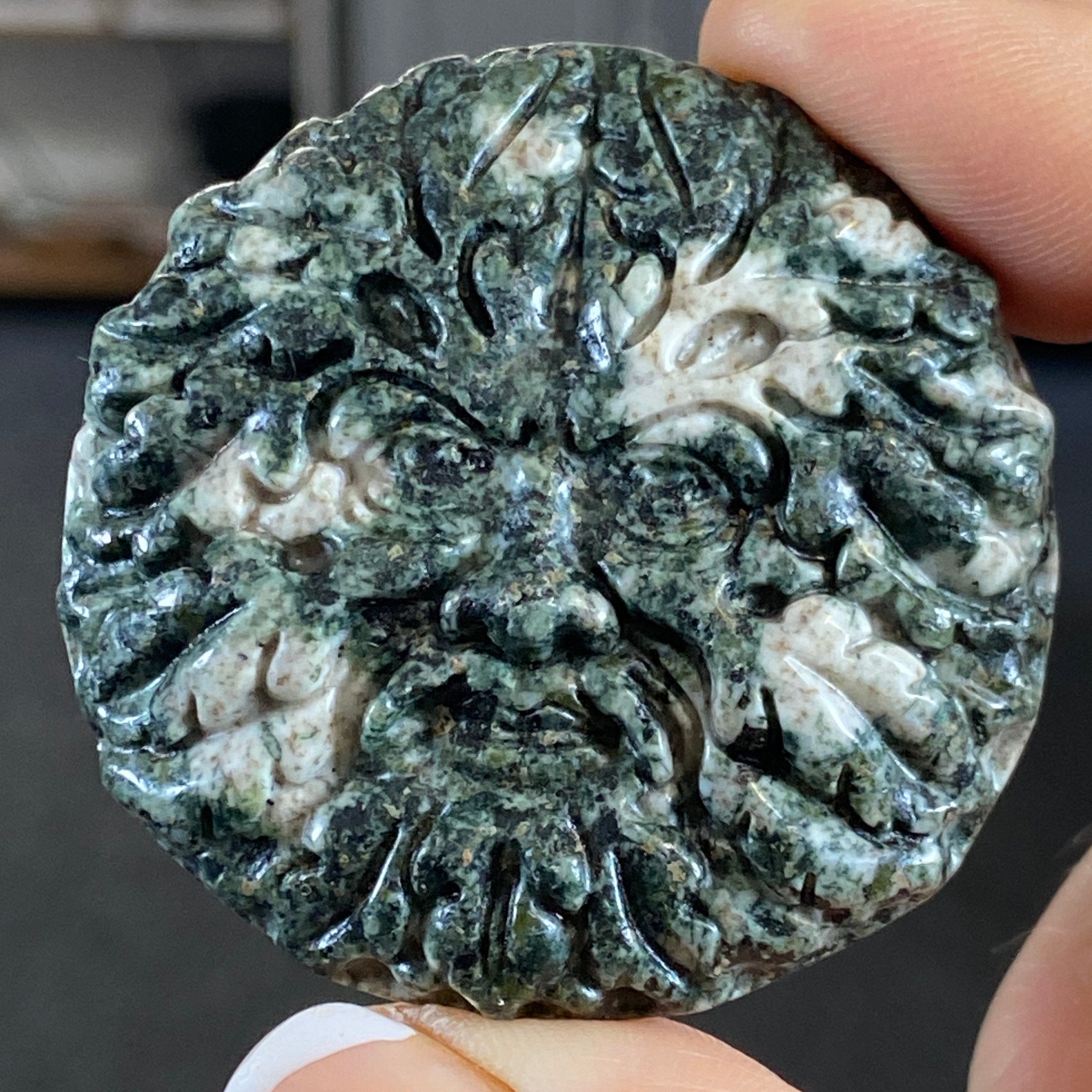 Preseli Bluestone Green Man – Hand-Carved Plaque