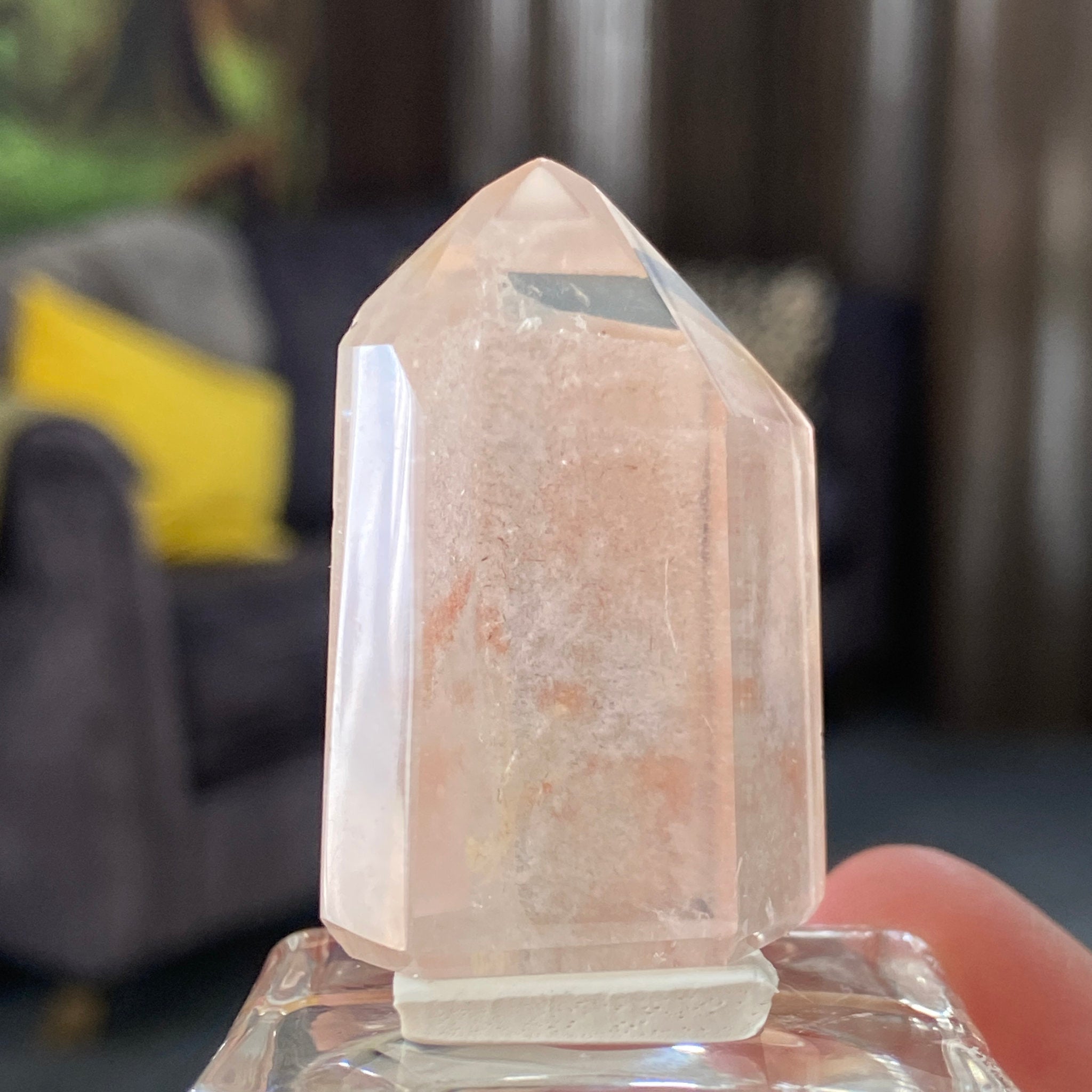Carnelian Quartz Tower with Phantom Growth – Madagascar