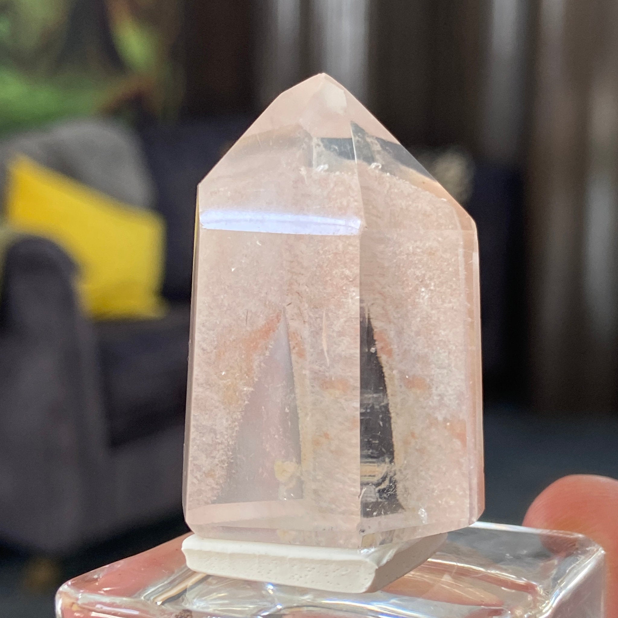 Carnelian Quartz Tower with Phantom Growth – Madagascar