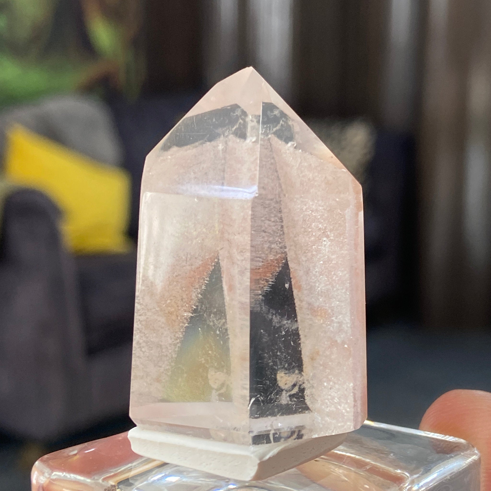 Carnelian Quartz Tower with Phantom Growth – Madagascar