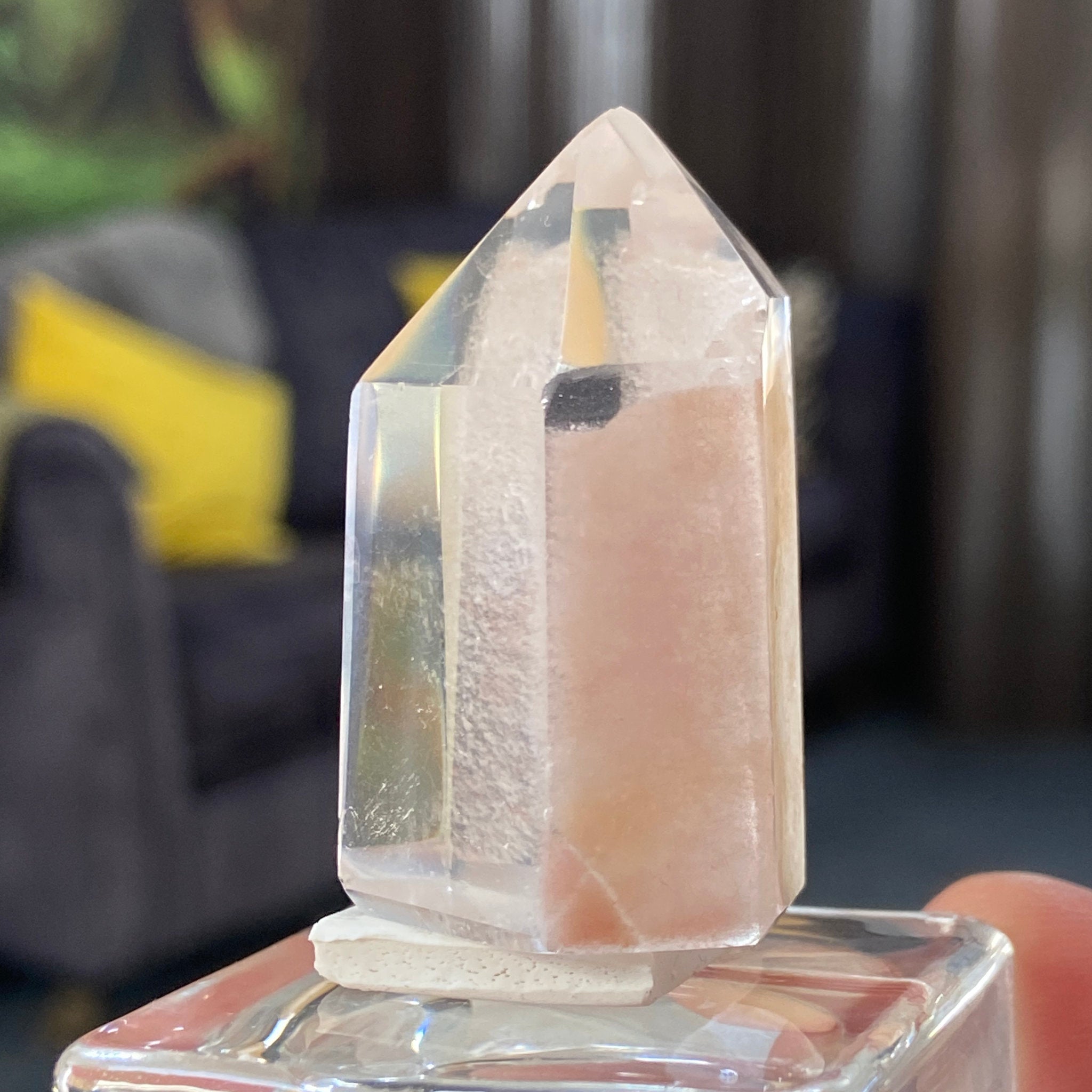 Carnelian Quartz Tower with Phantom Growth – Madagascar