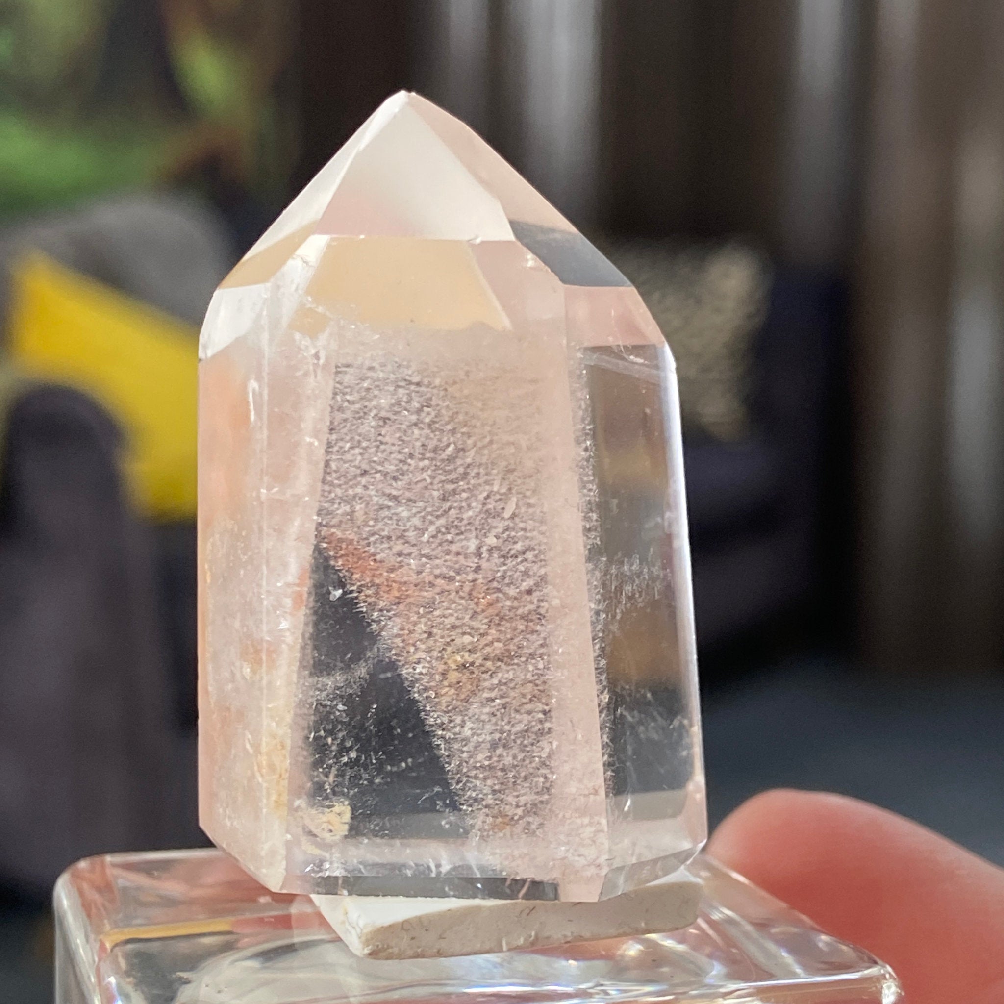 Carnelian Quartz Tower with Phantom Growth – Madagascar
