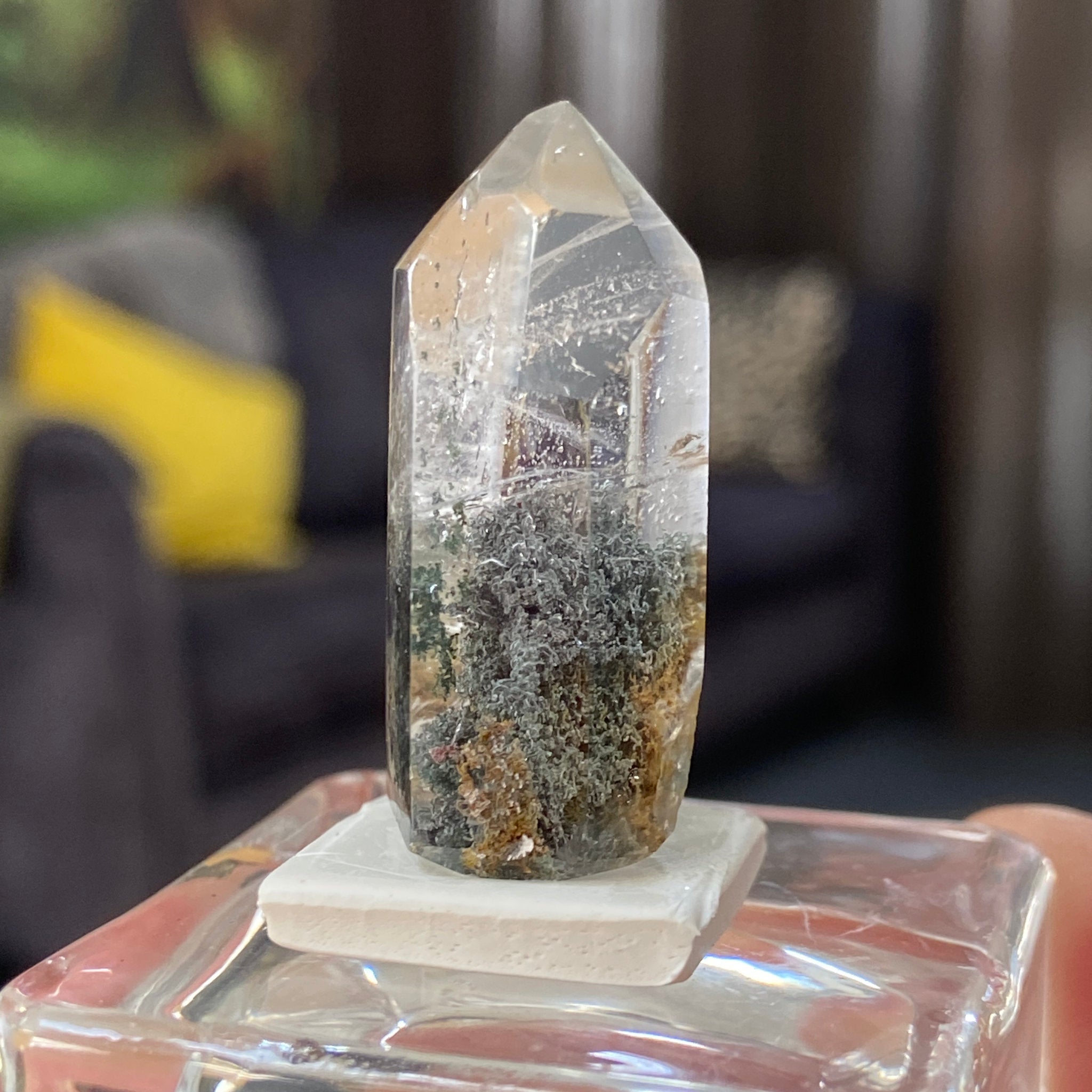 Actinolite Phantom Quartz Tower – Madagascar