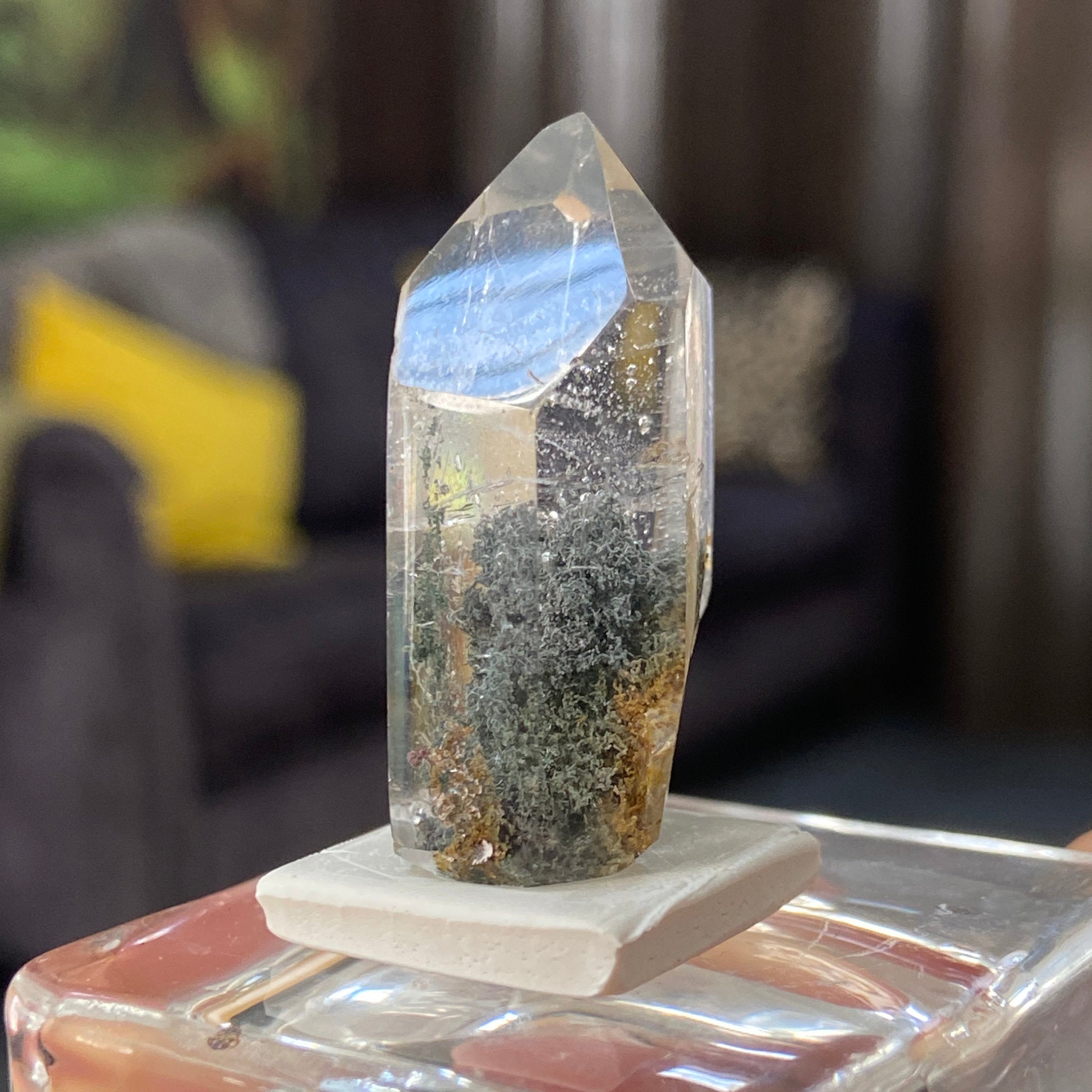 Actinolite Phantom Quartz Tower – Madagascar