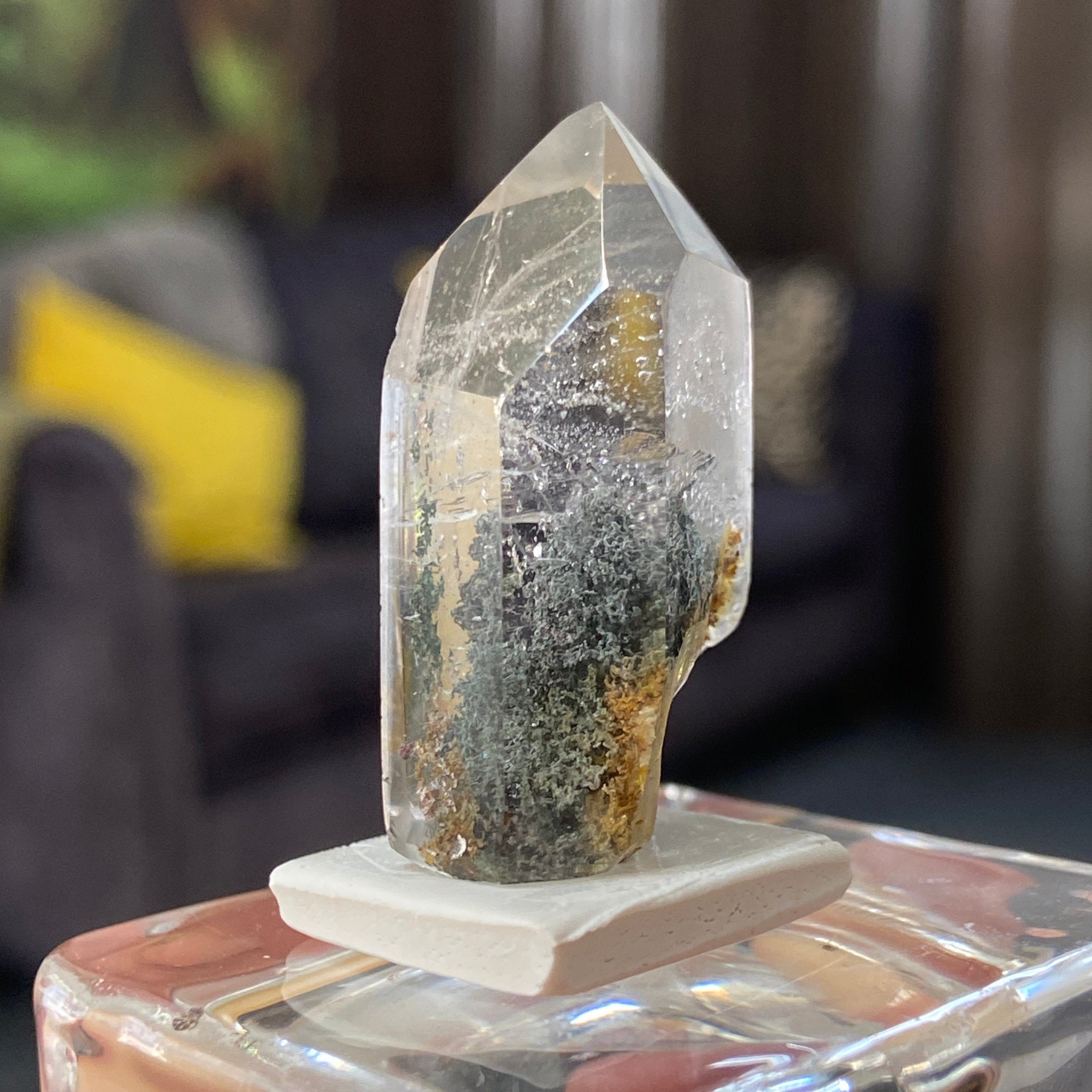 Actinolite Phantom Quartz Tower – Madagascar