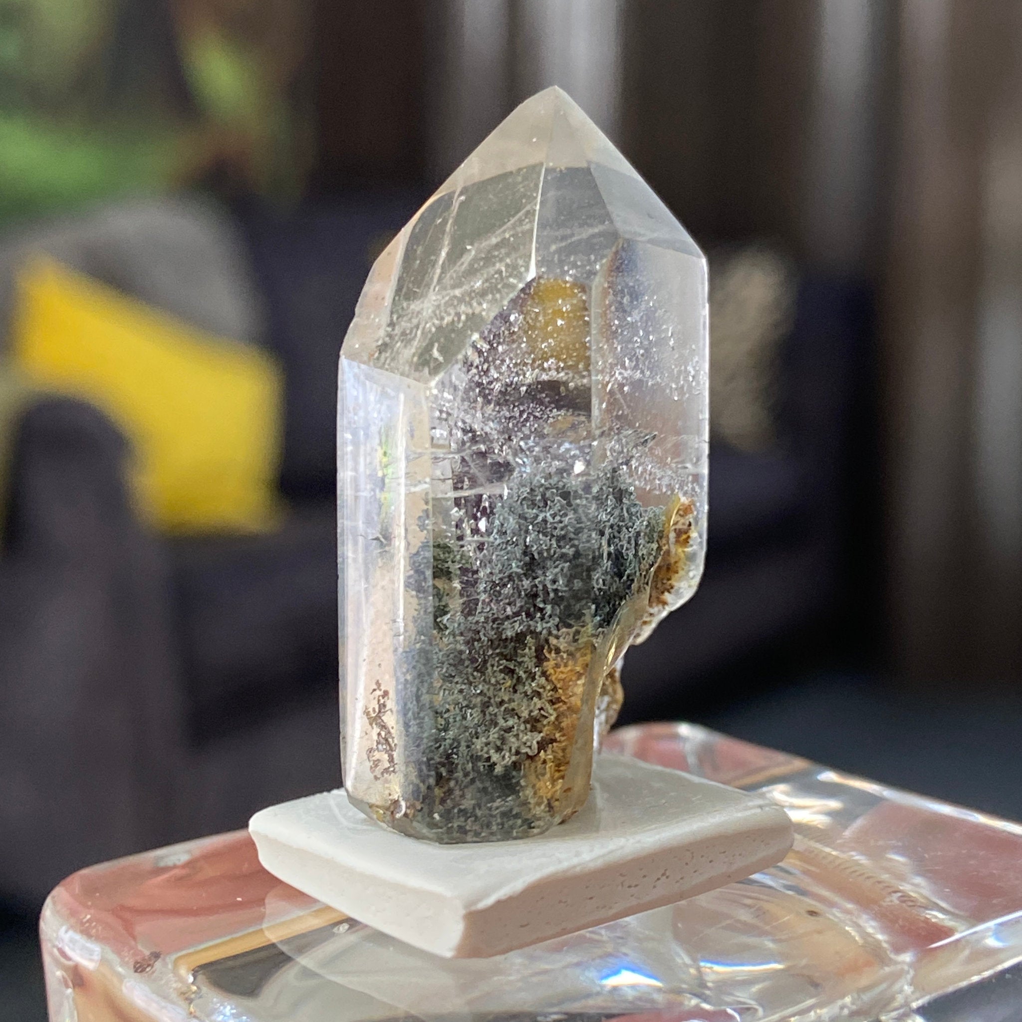 Actinolite Phantom Quartz Tower – Madagascar