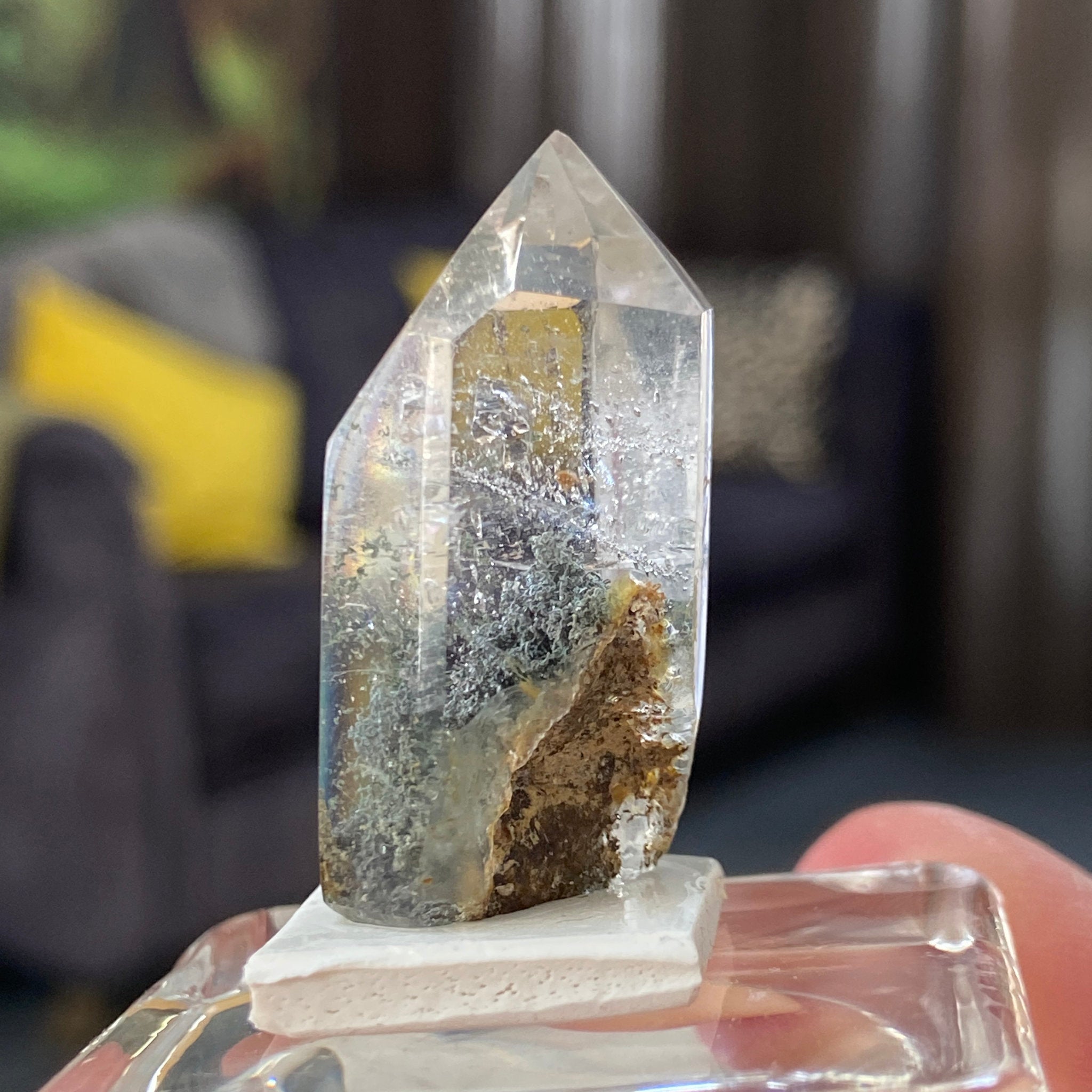 Actinolite Phantom Quartz Tower – Madagascar