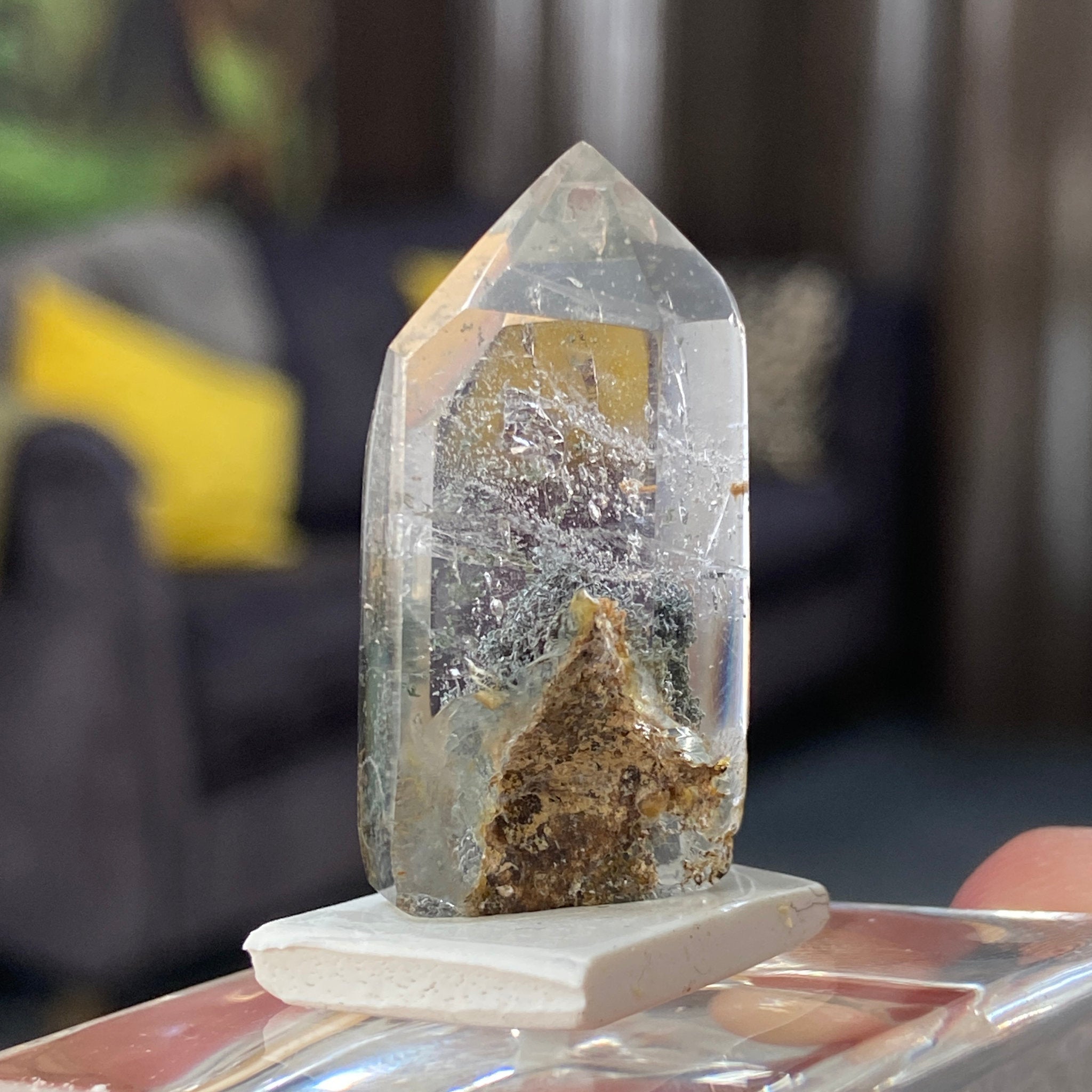 Actinolite Phantom Quartz Tower – Madagascar