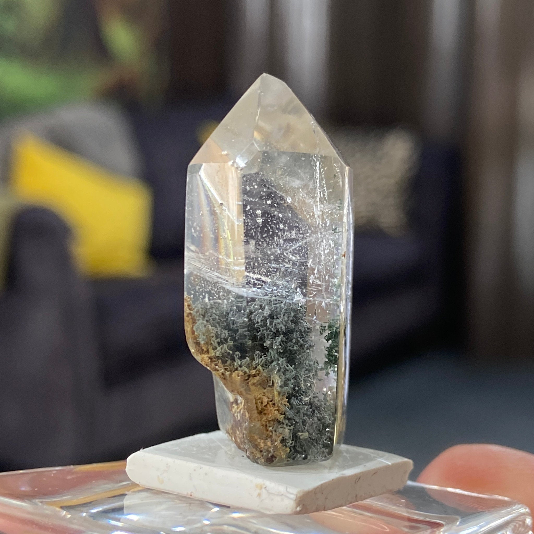 Actinolite Phantom Quartz Tower – Madagascar