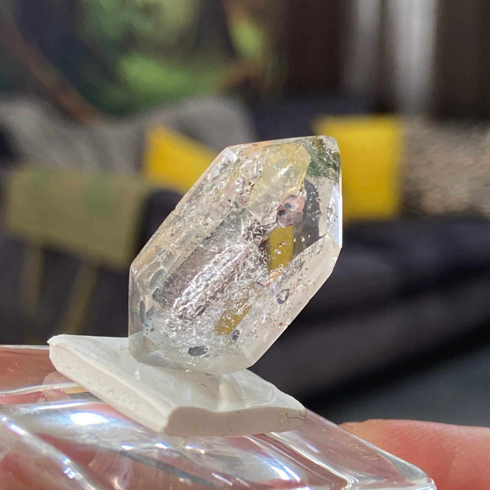 Natural DT Actinolite Manifestation Quartz – Madagascar