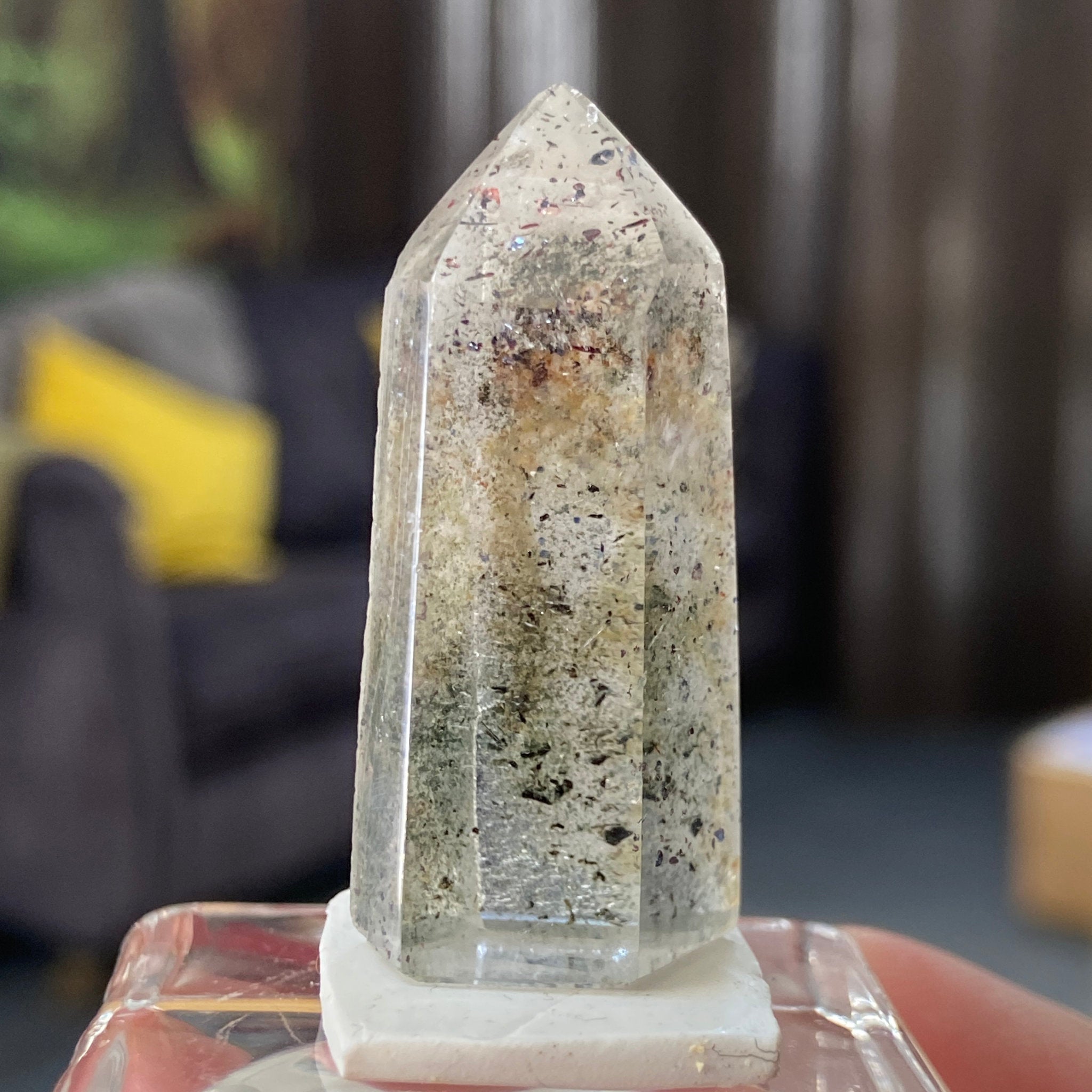 Harlequin & Chlorite Quartz Tower – Madagascar