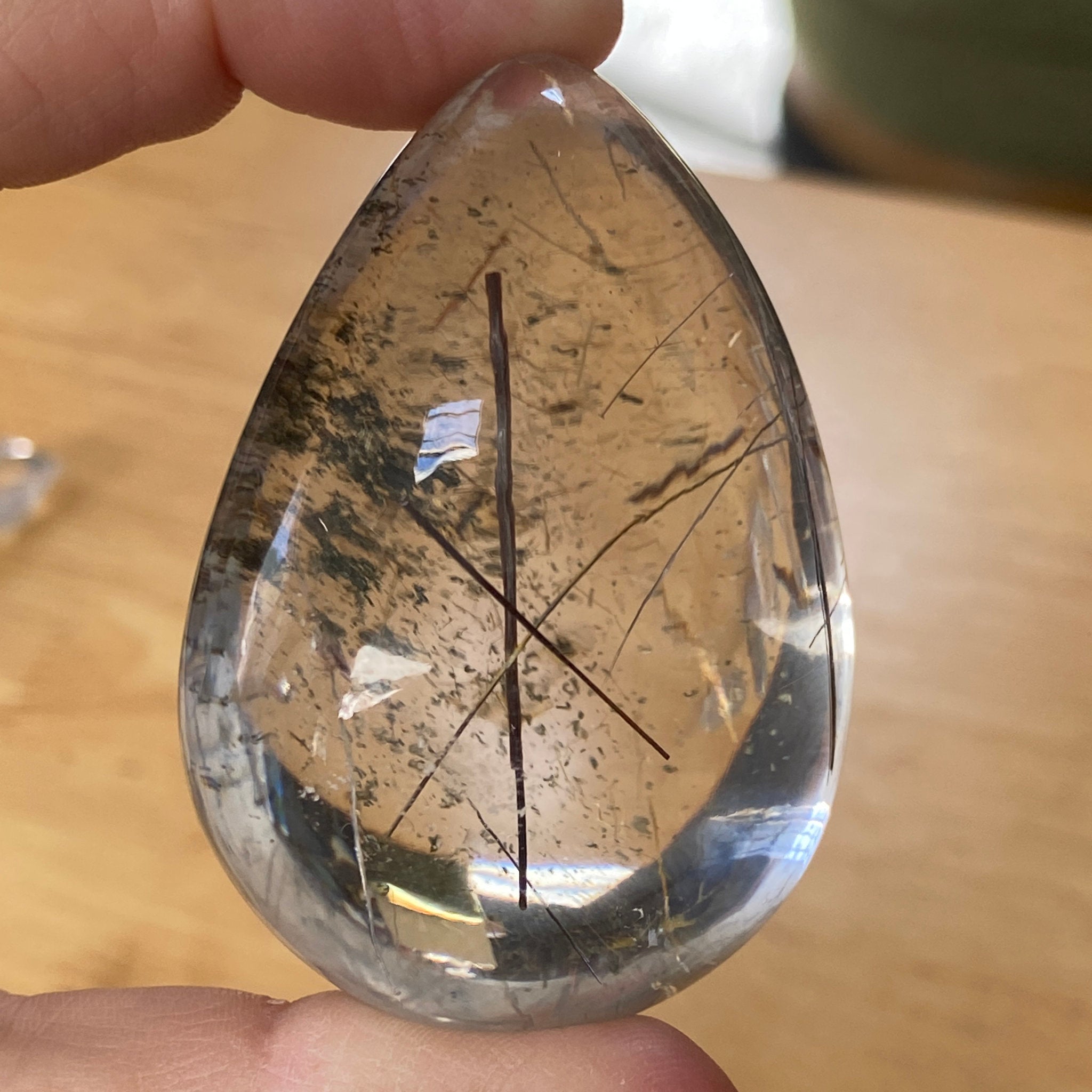 Private Collection - AAA Rutile Quartz Teardrop – Brazil
