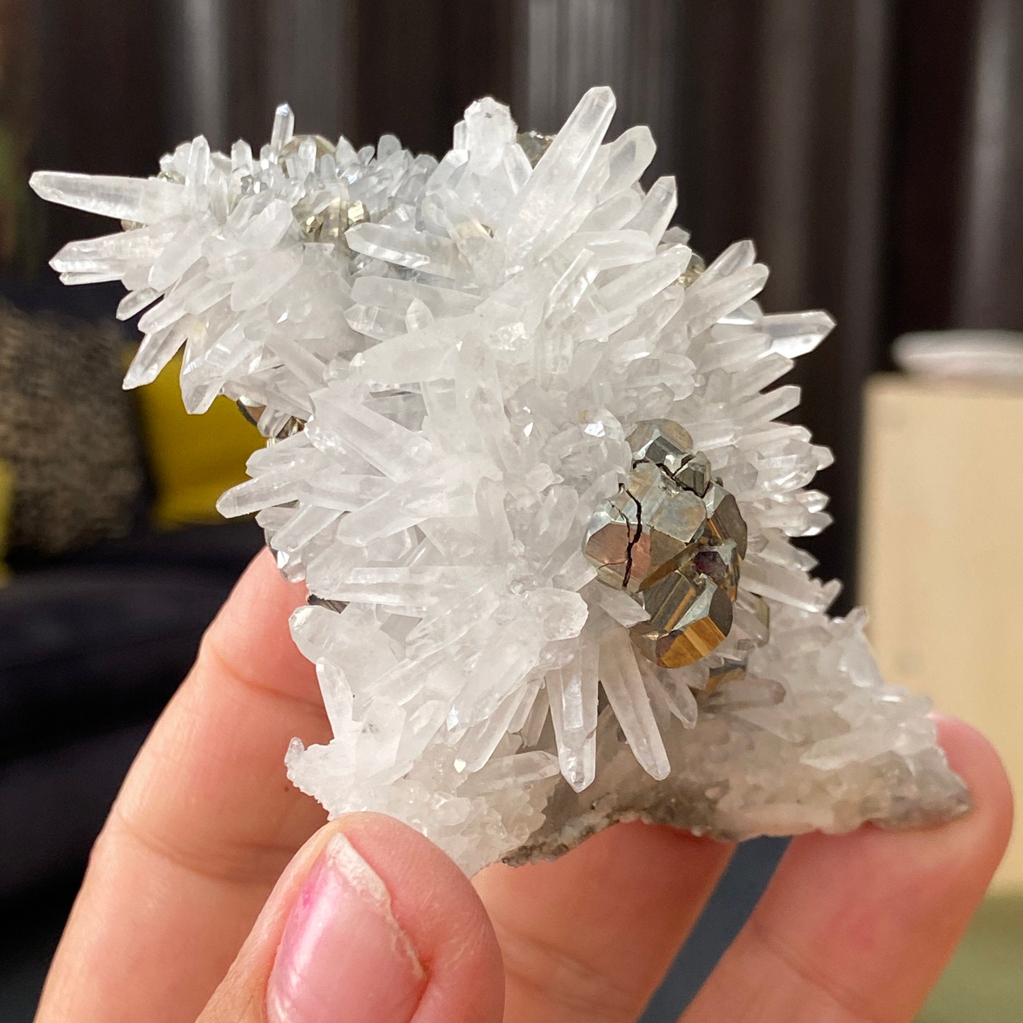 Quartz & Pyrite Cluster – Huanzala Mine, Peru