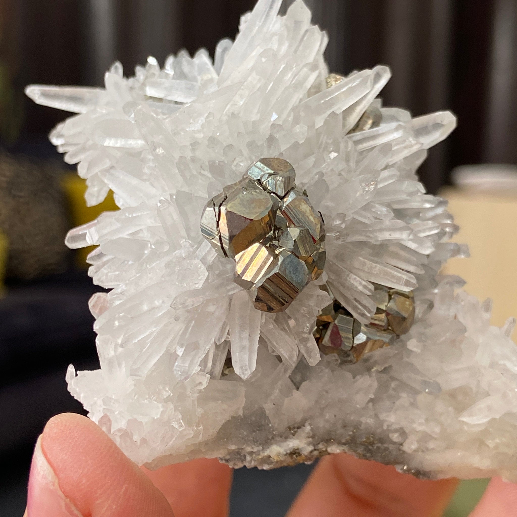 Quartz & Pyrite Cluster – Huanzala Mine, Peru