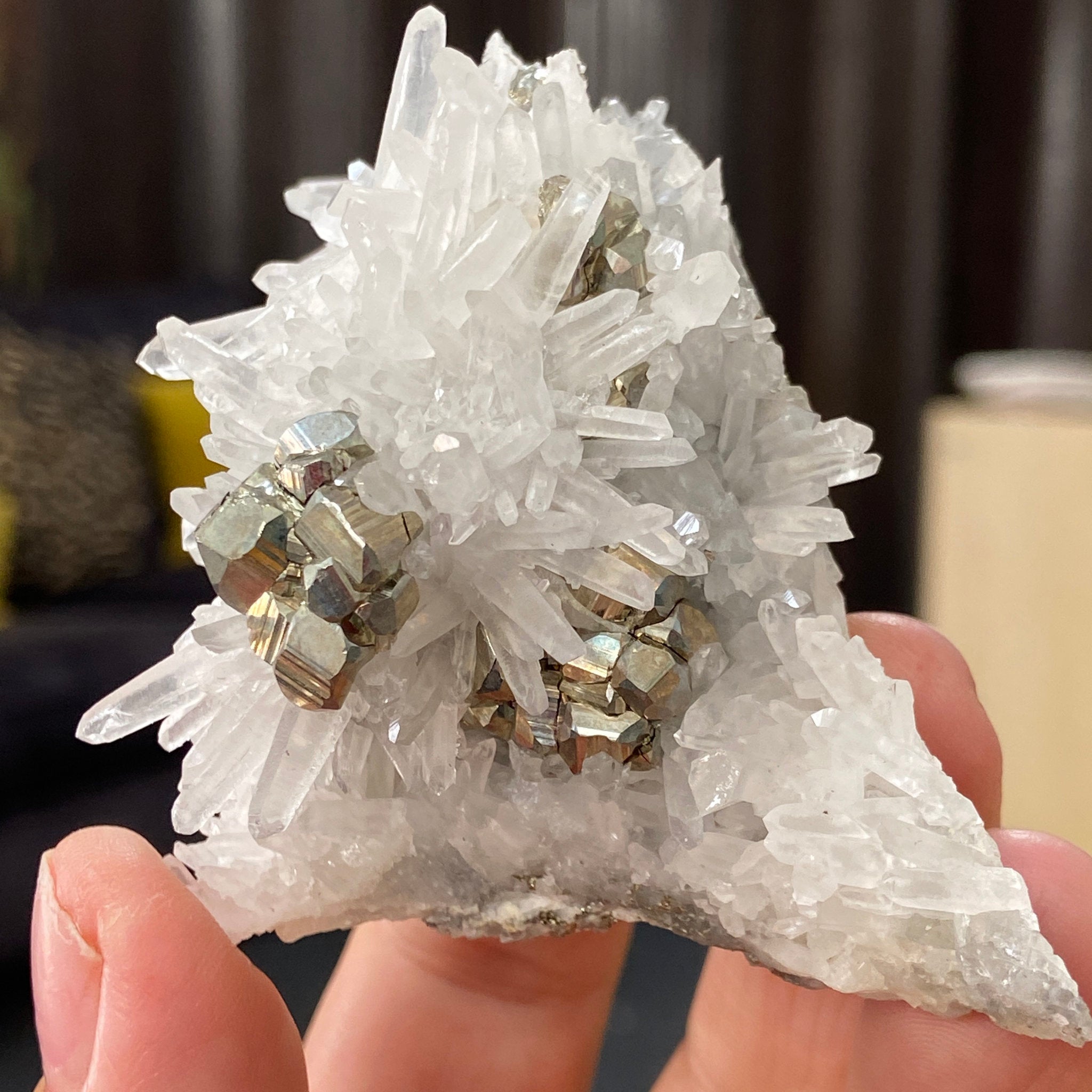 Quartz & Pyrite Cluster – Huanzala Mine, Peru