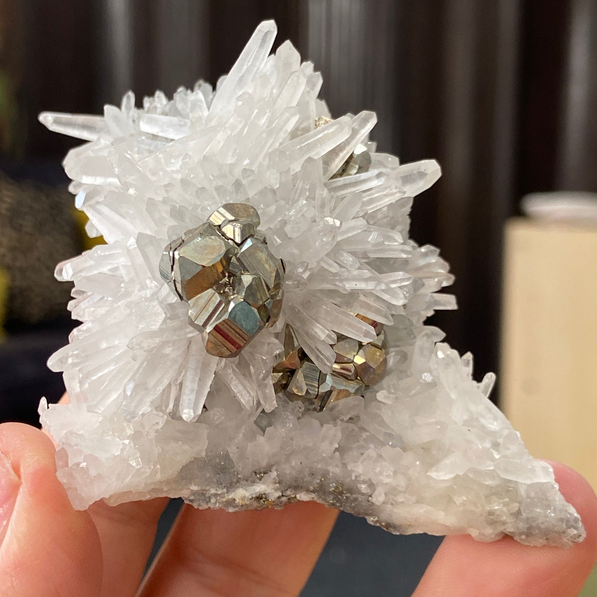 Quartz & Pyrite Cluster – Huanzala Mine, Peru