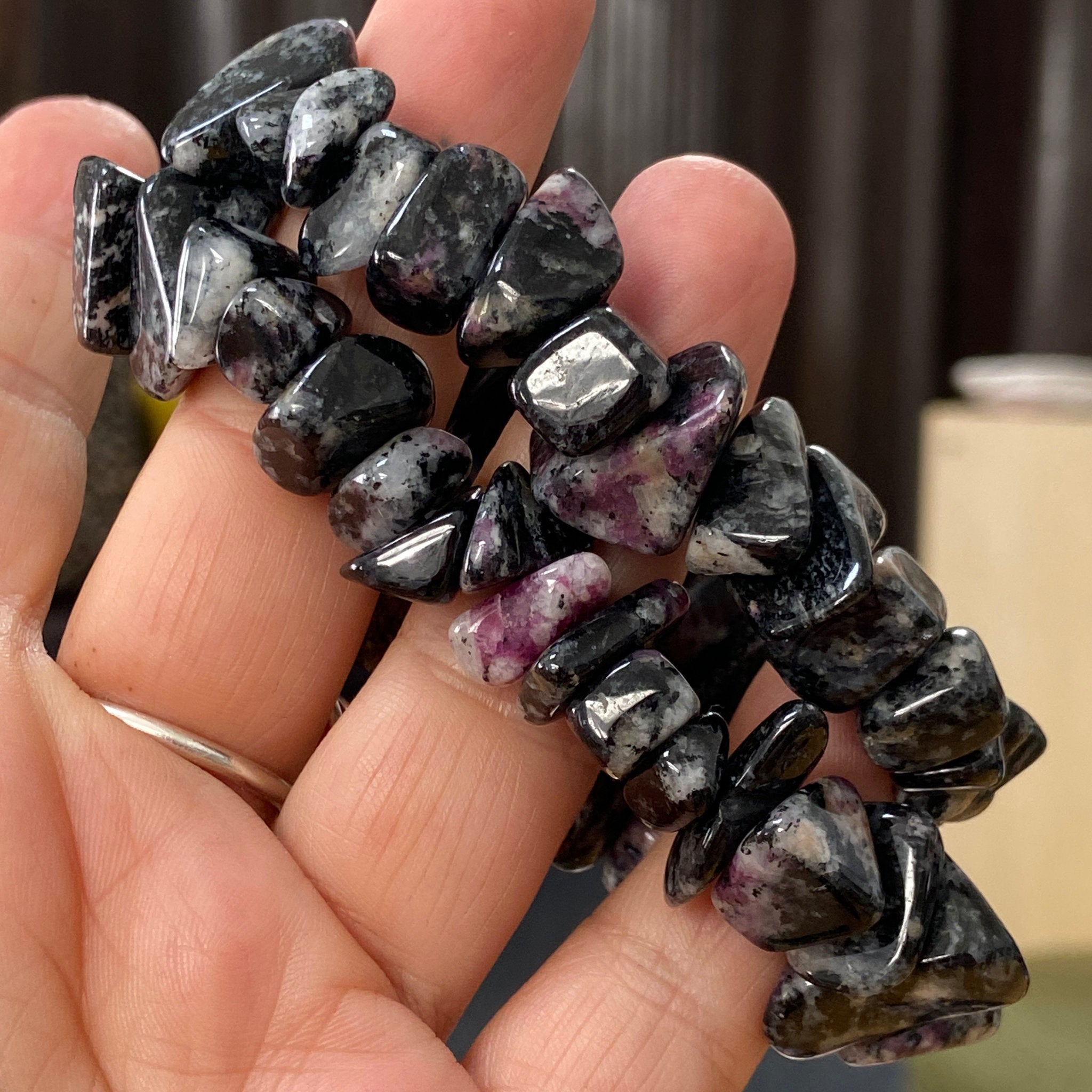 Eudialyte Chunky Stretch Bracelet – Sweden