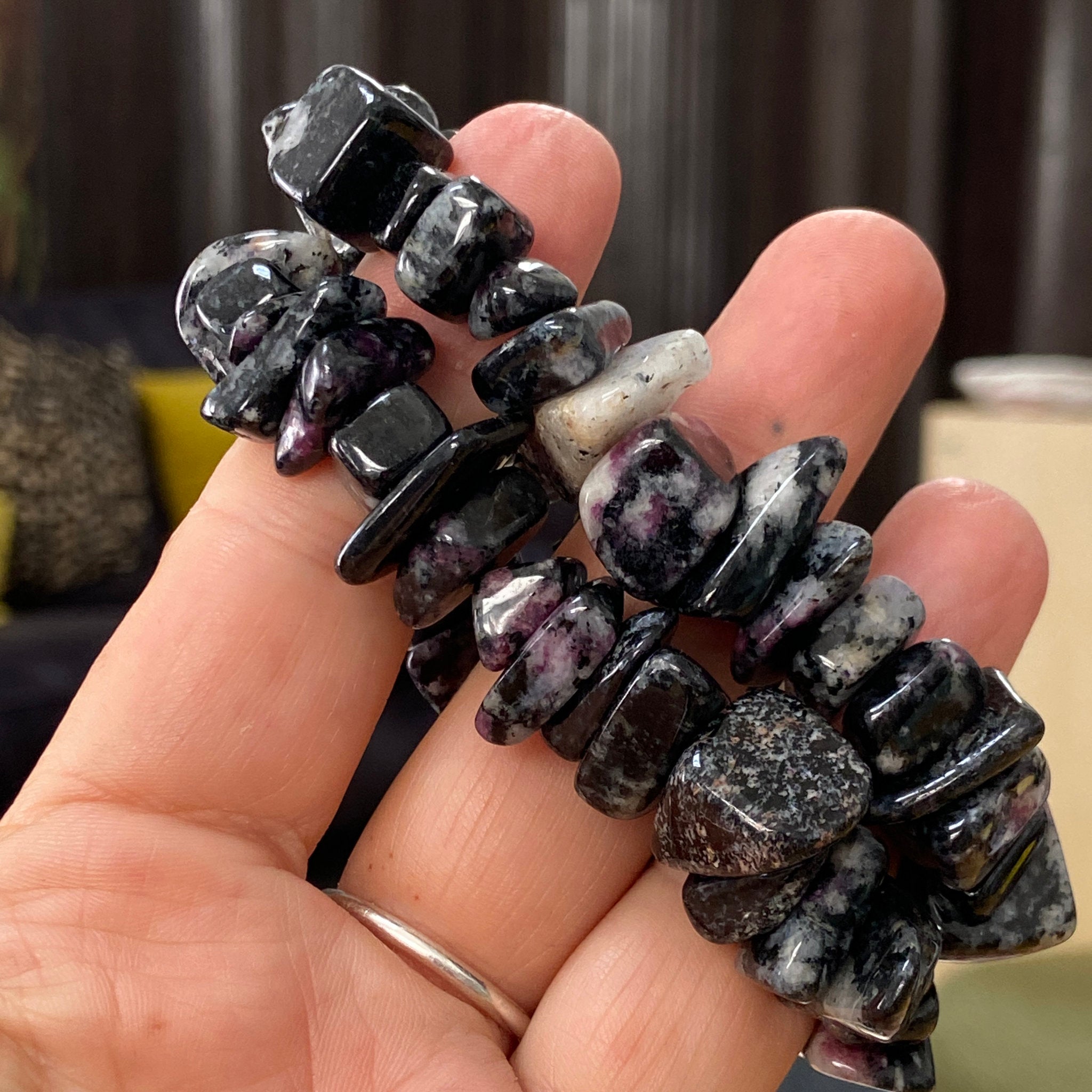 Eudialyte Chunky Stretch Bracelet – Sweden