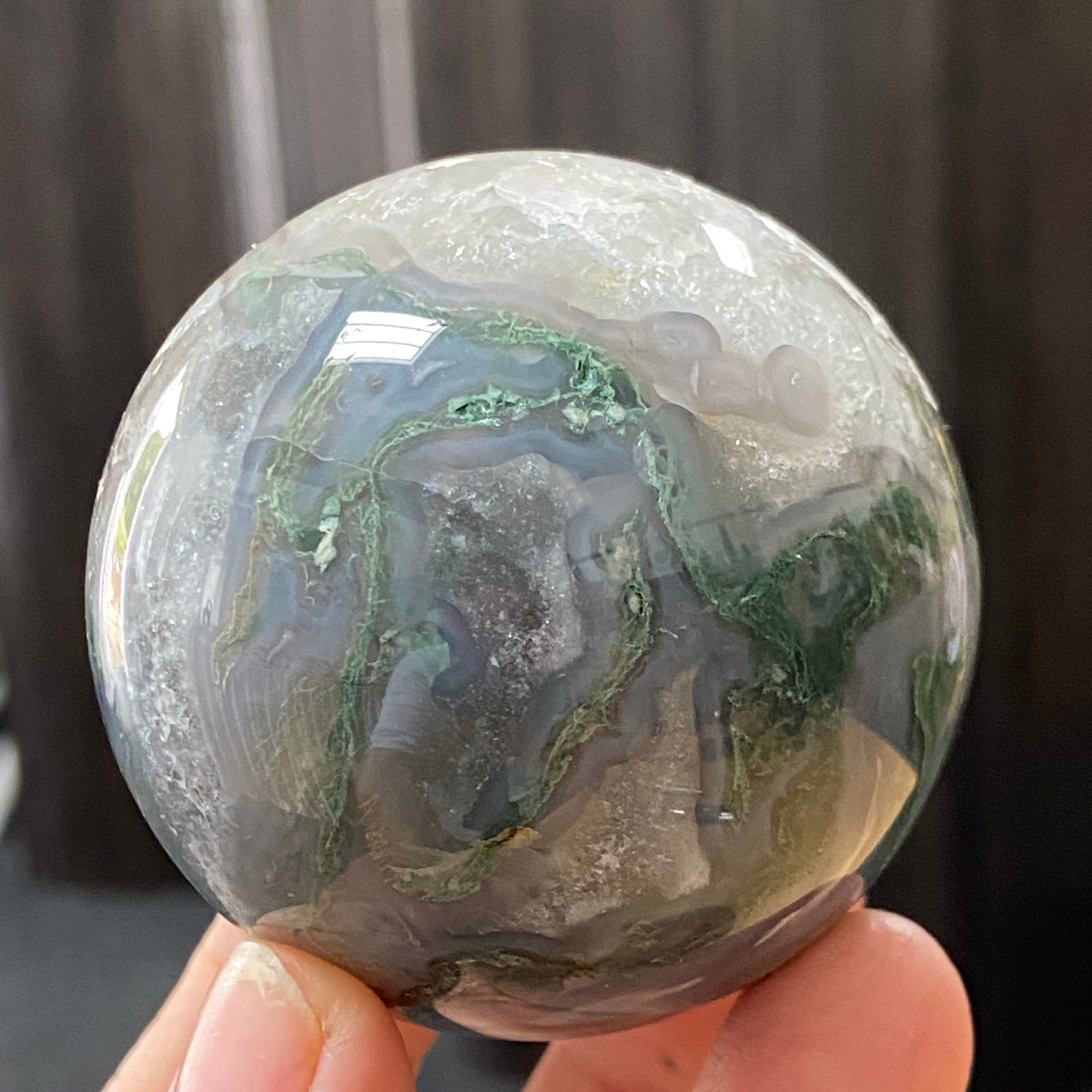 Moss Agate Sphere