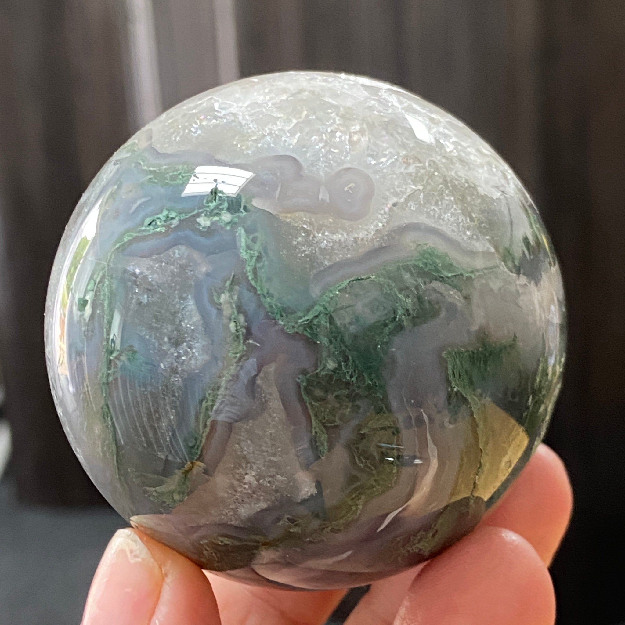 Moss Agate Sphere