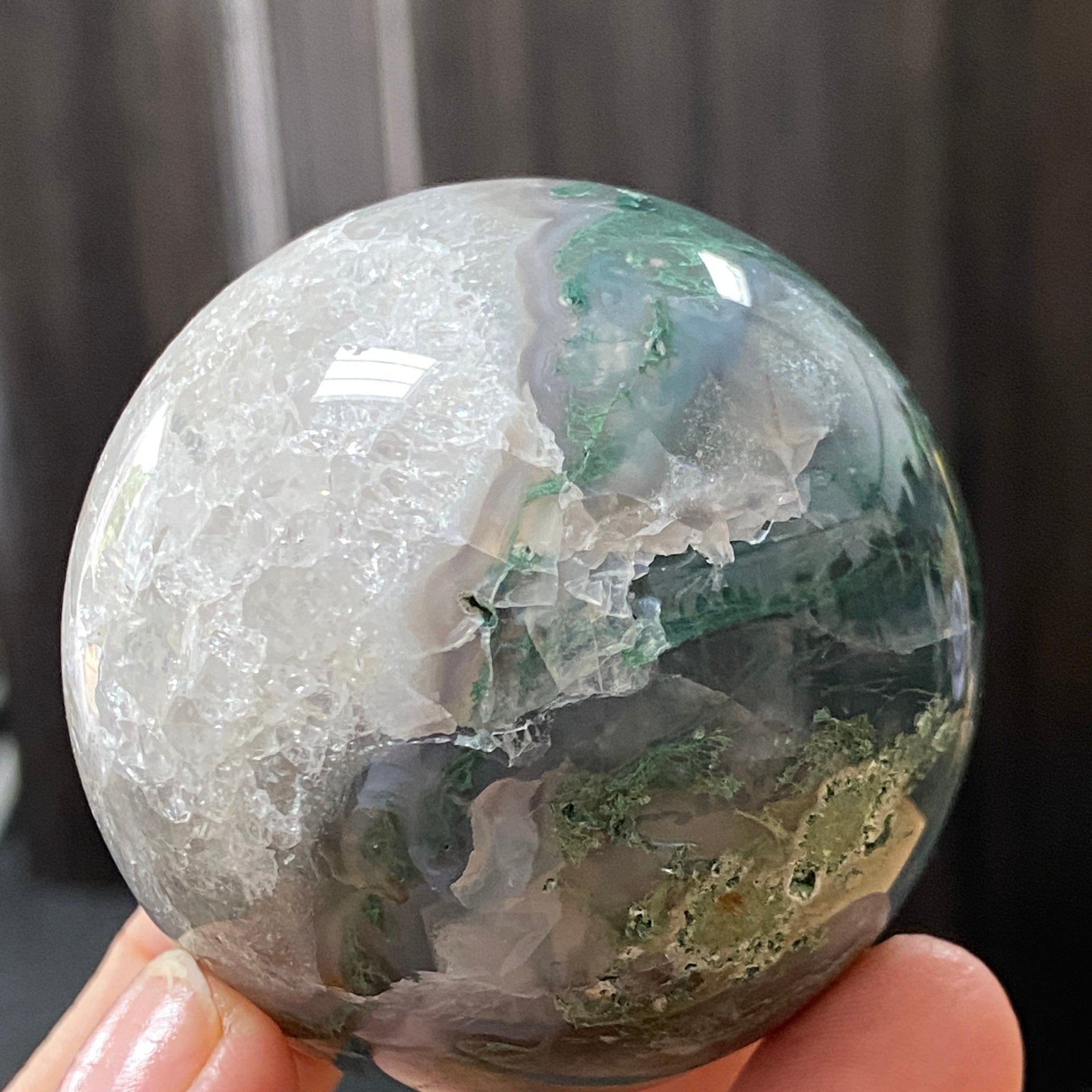 Moss Agate Sphere