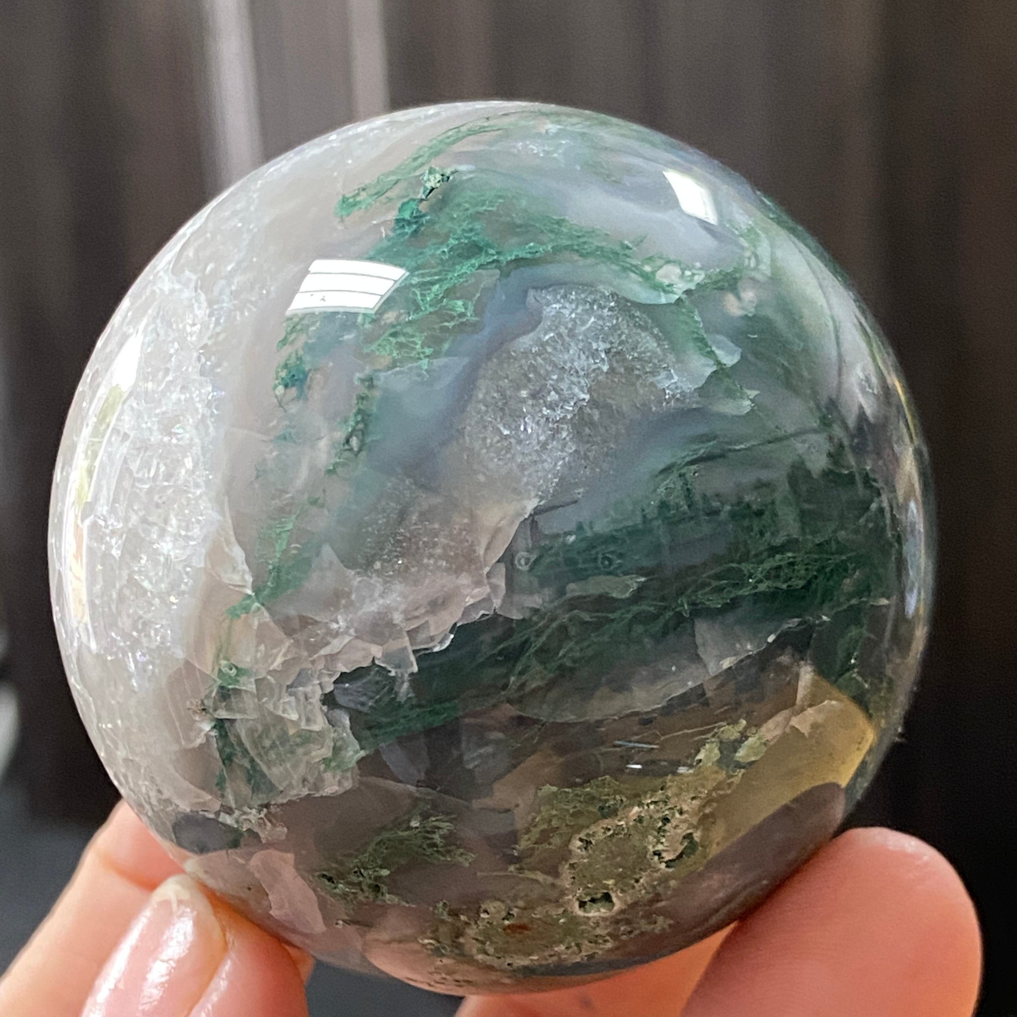 Moss Agate Sphere