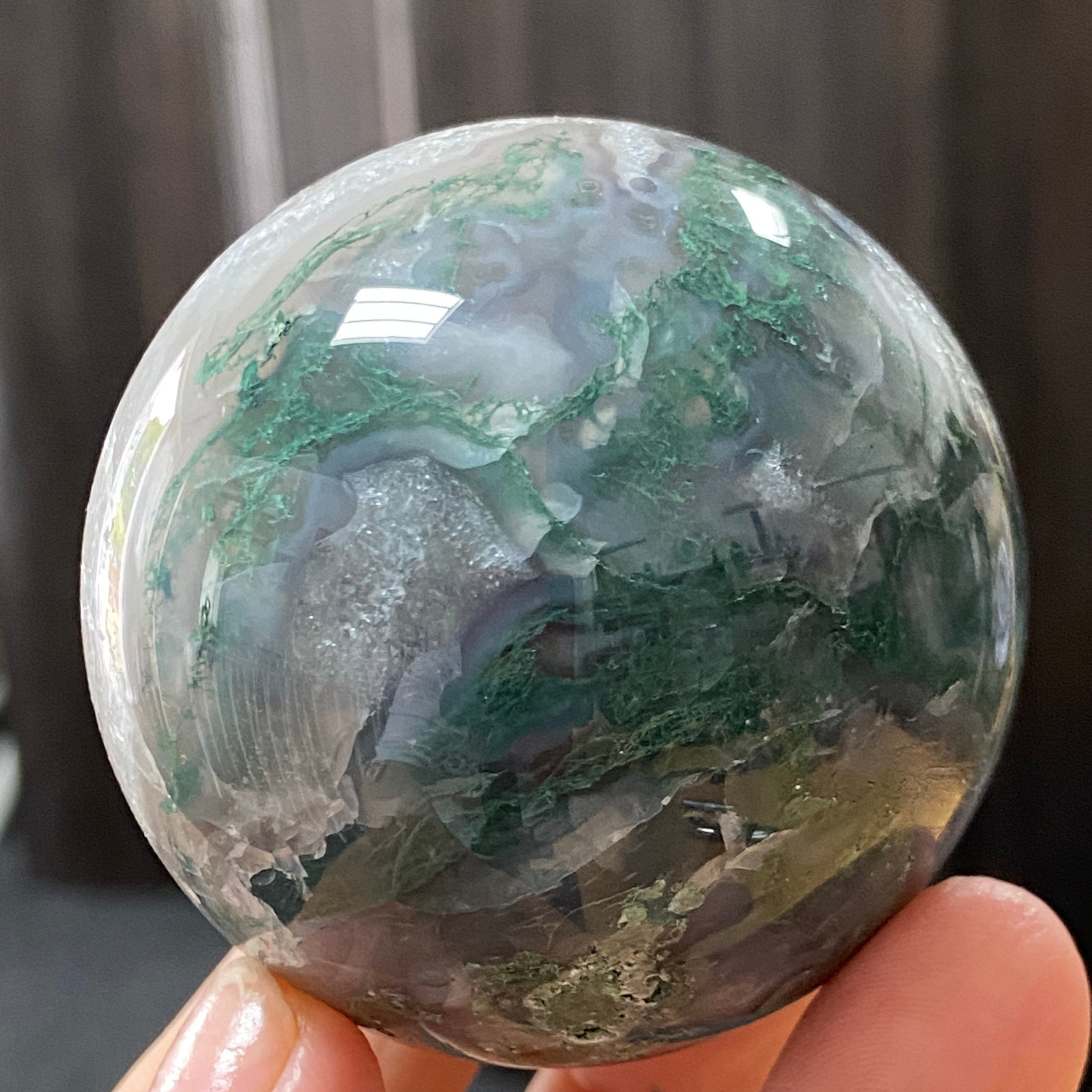Moss Agate Sphere