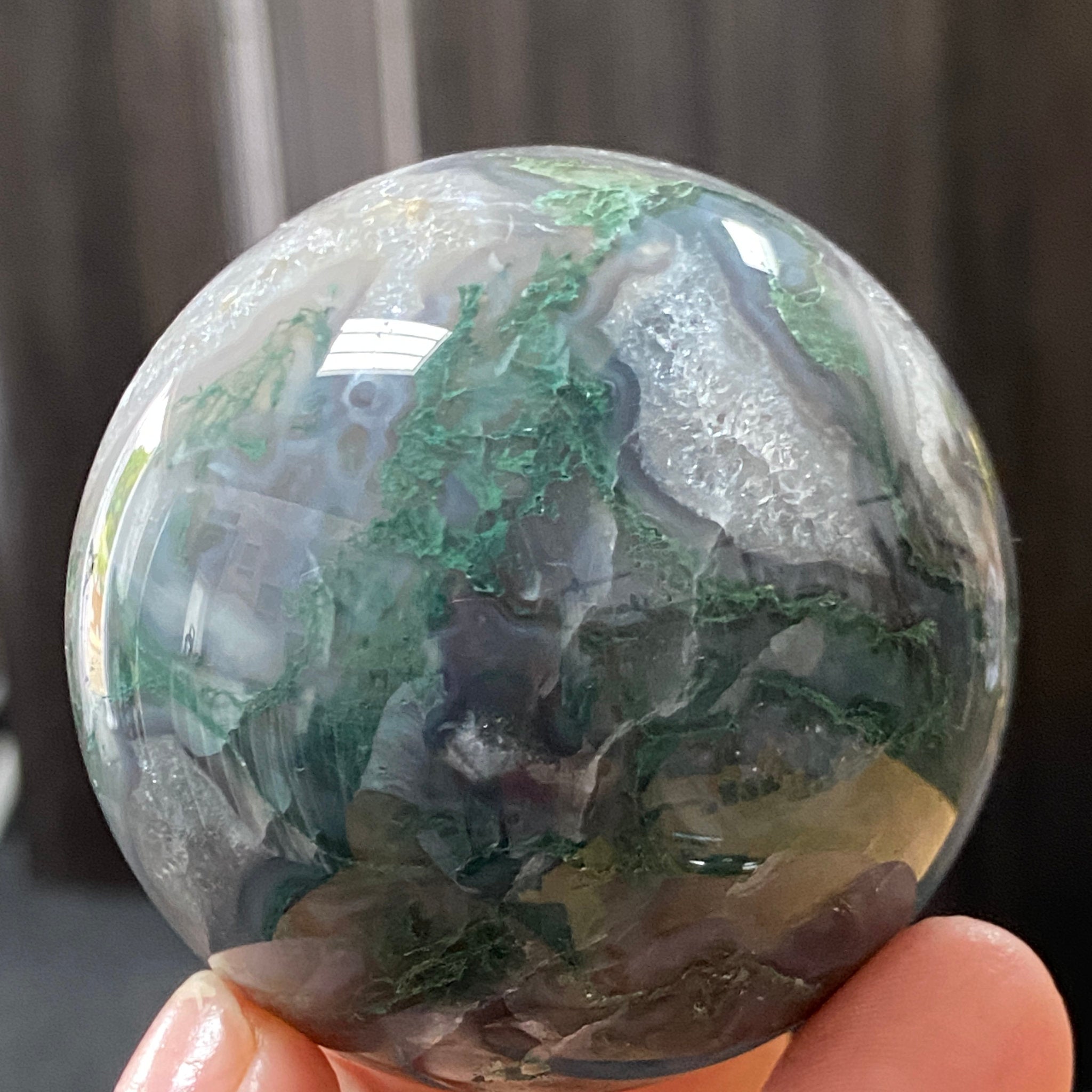Moss Agate Sphere