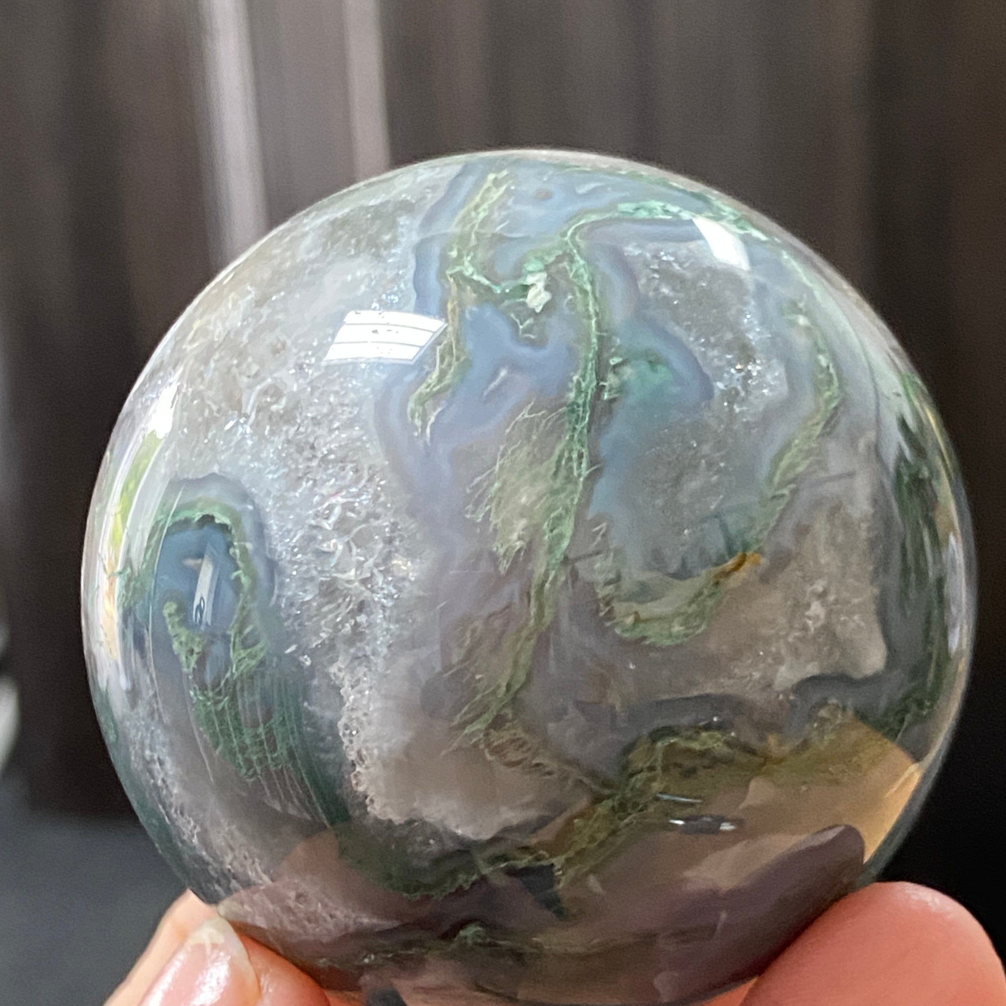 Moss Agate Sphere