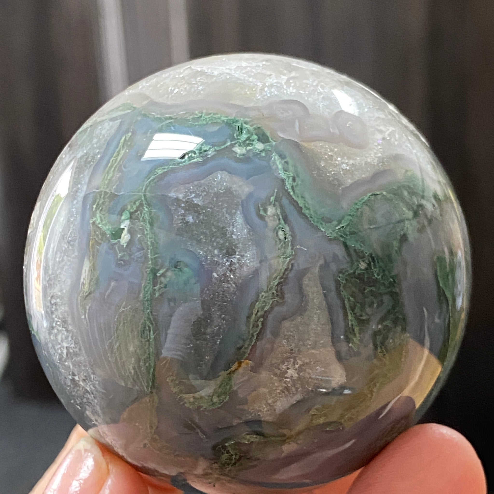 Moss Agate Sphere